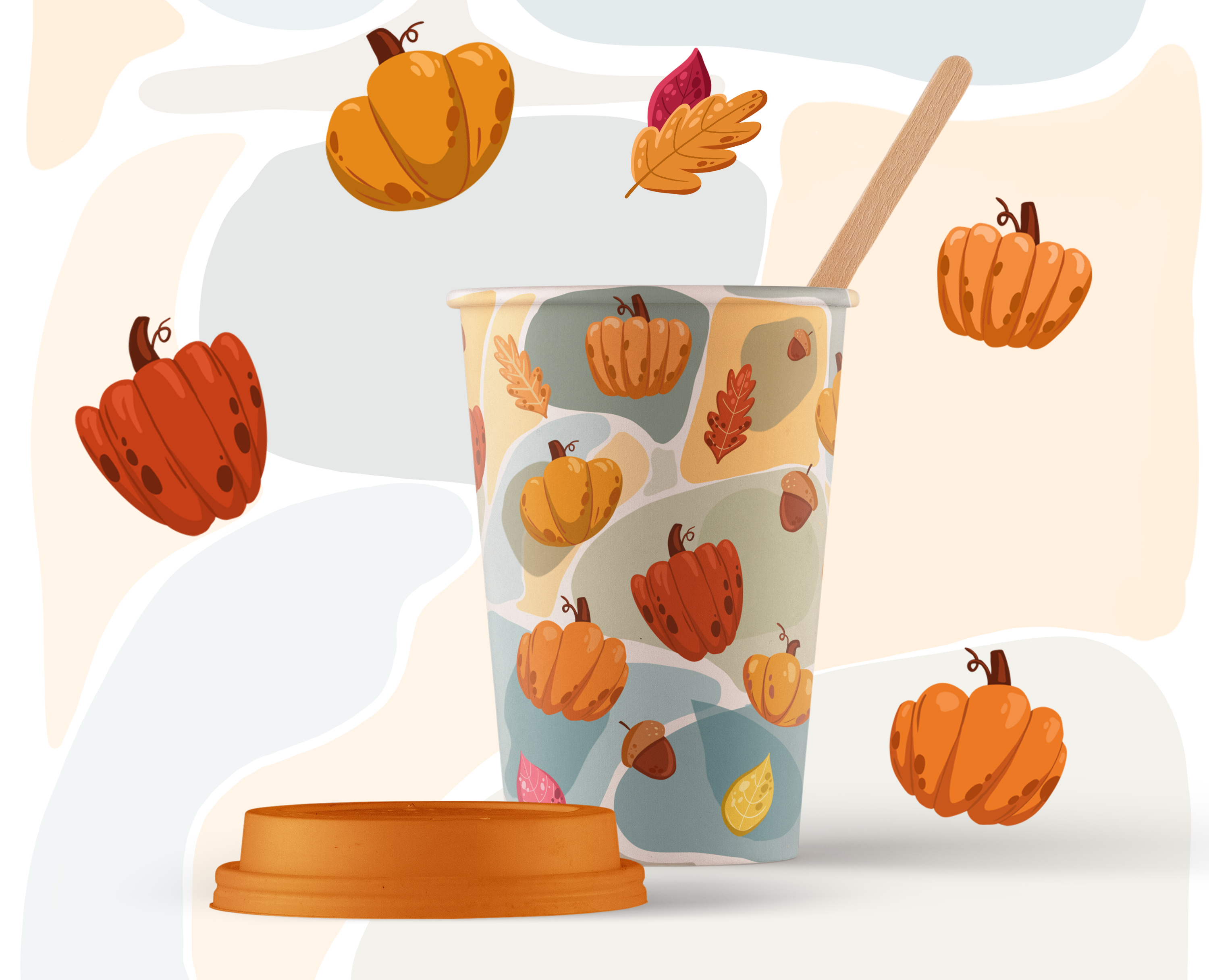 Illustration with pumpkins — Интерфейсы, Брендинг на Dprofile