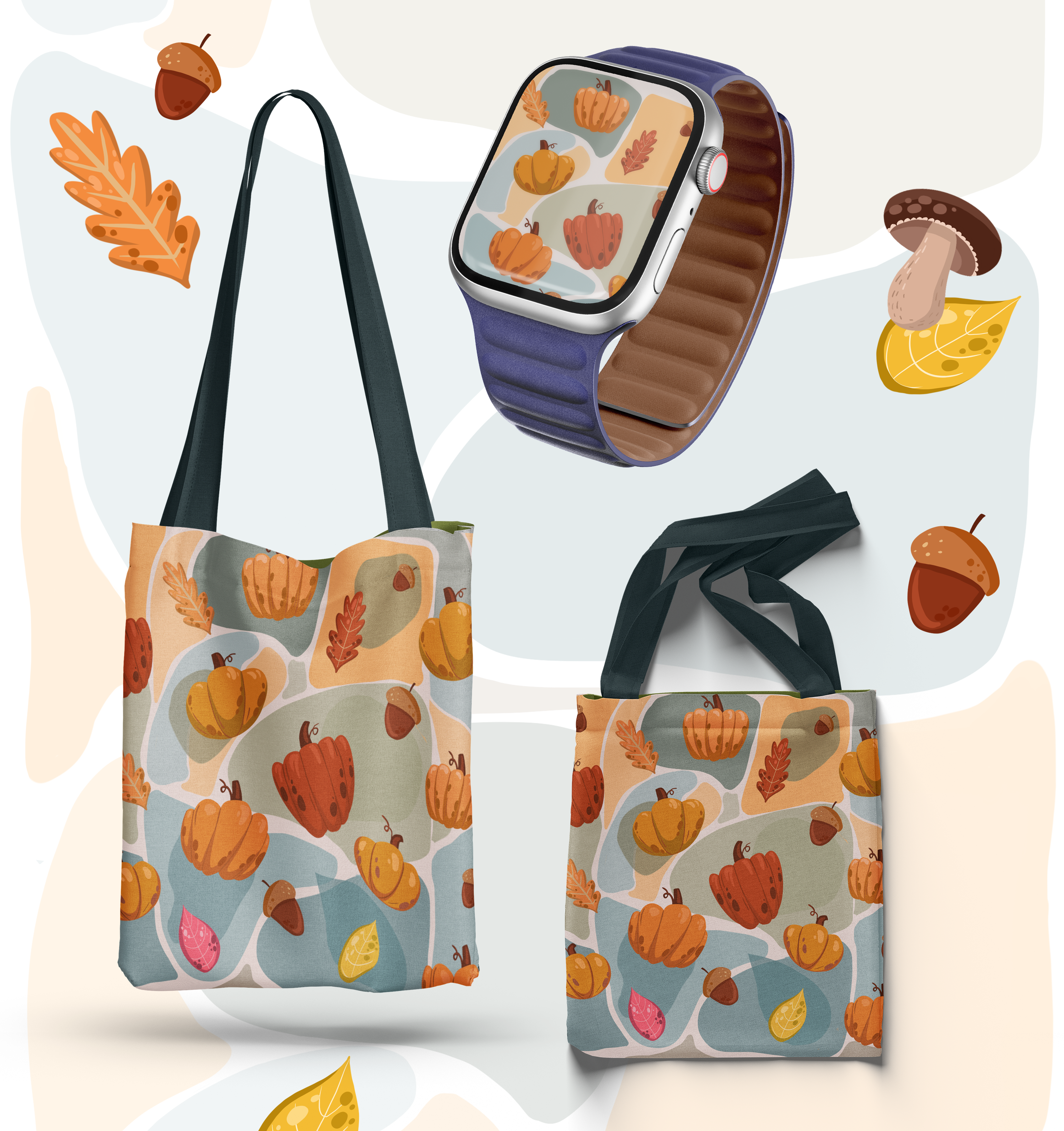 Illustration with pumpkins — Изображение №3 — Интерфейсы, Брендинг на Dprofile