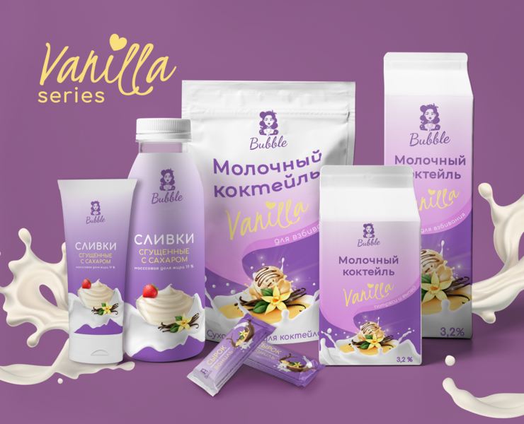 Дизайн упаковки молочных продуктов — Брендинг, Графика на Dprofile
