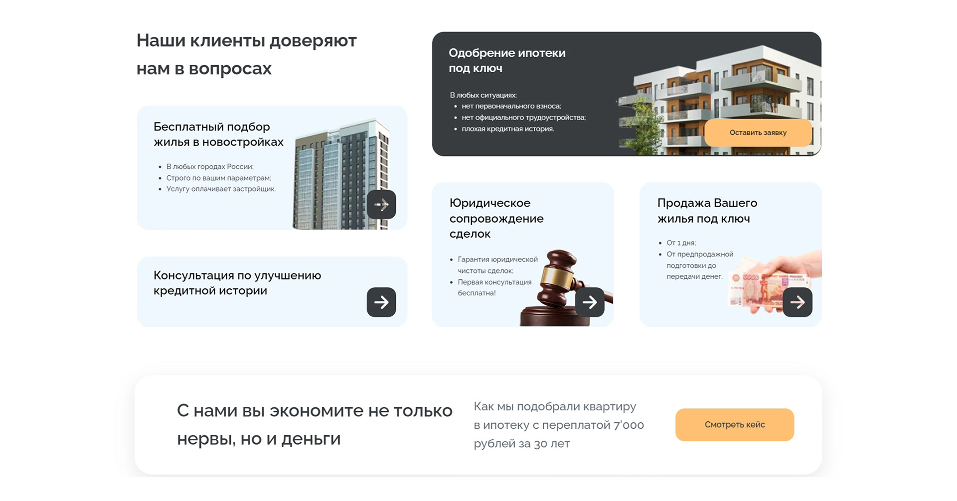 Лендинг для агентства недвижимости в Челябинске — Изображение №4 — Интерфейсы на Dprofile