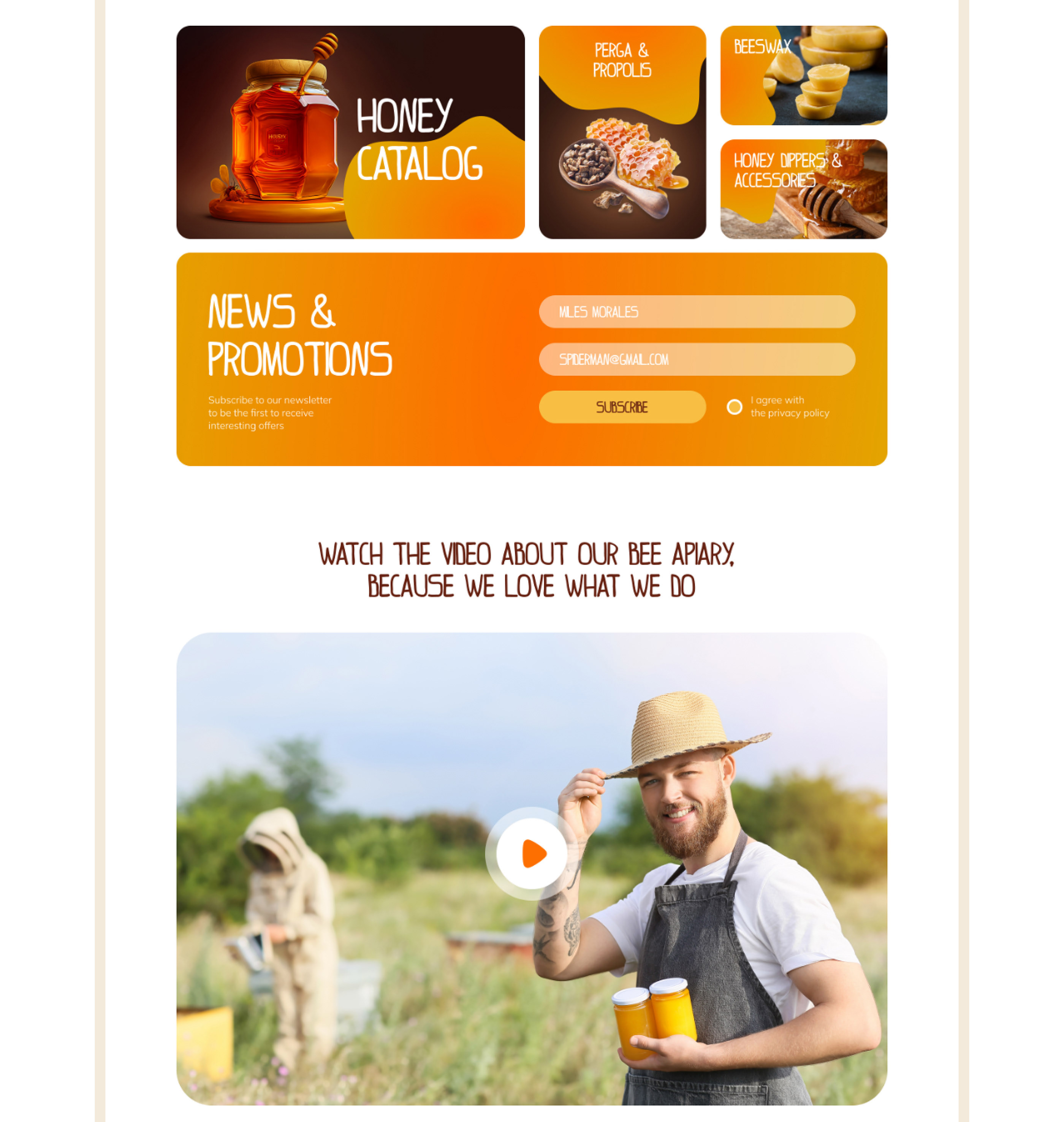 UI/UX Company delivering honey from a Russian apiary — Изображение №4 — Интерфейсы на Dprofile