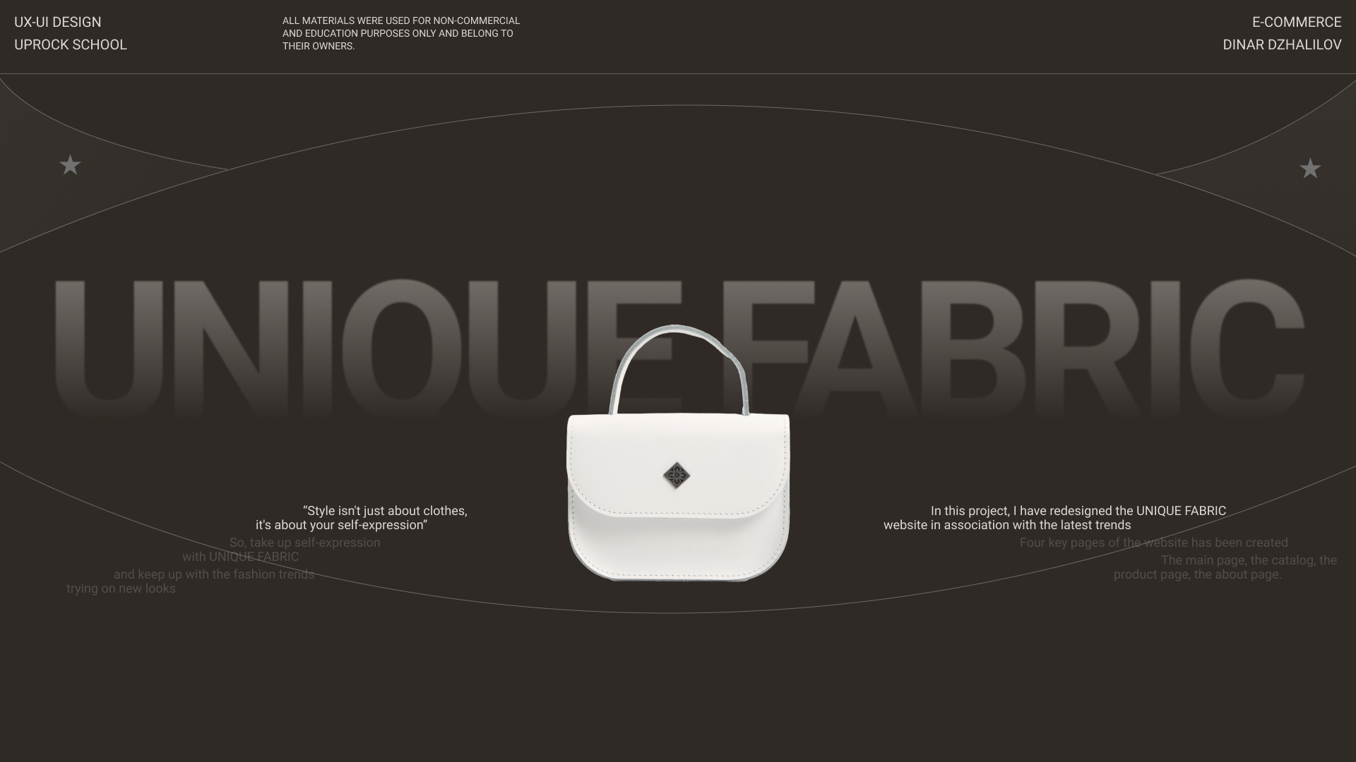 UNIQUE FABRIC | E-COMMERCE | REDESIGN CONCEPT — Изображение №1 — Интерфейсы, Графика на Dprofile
