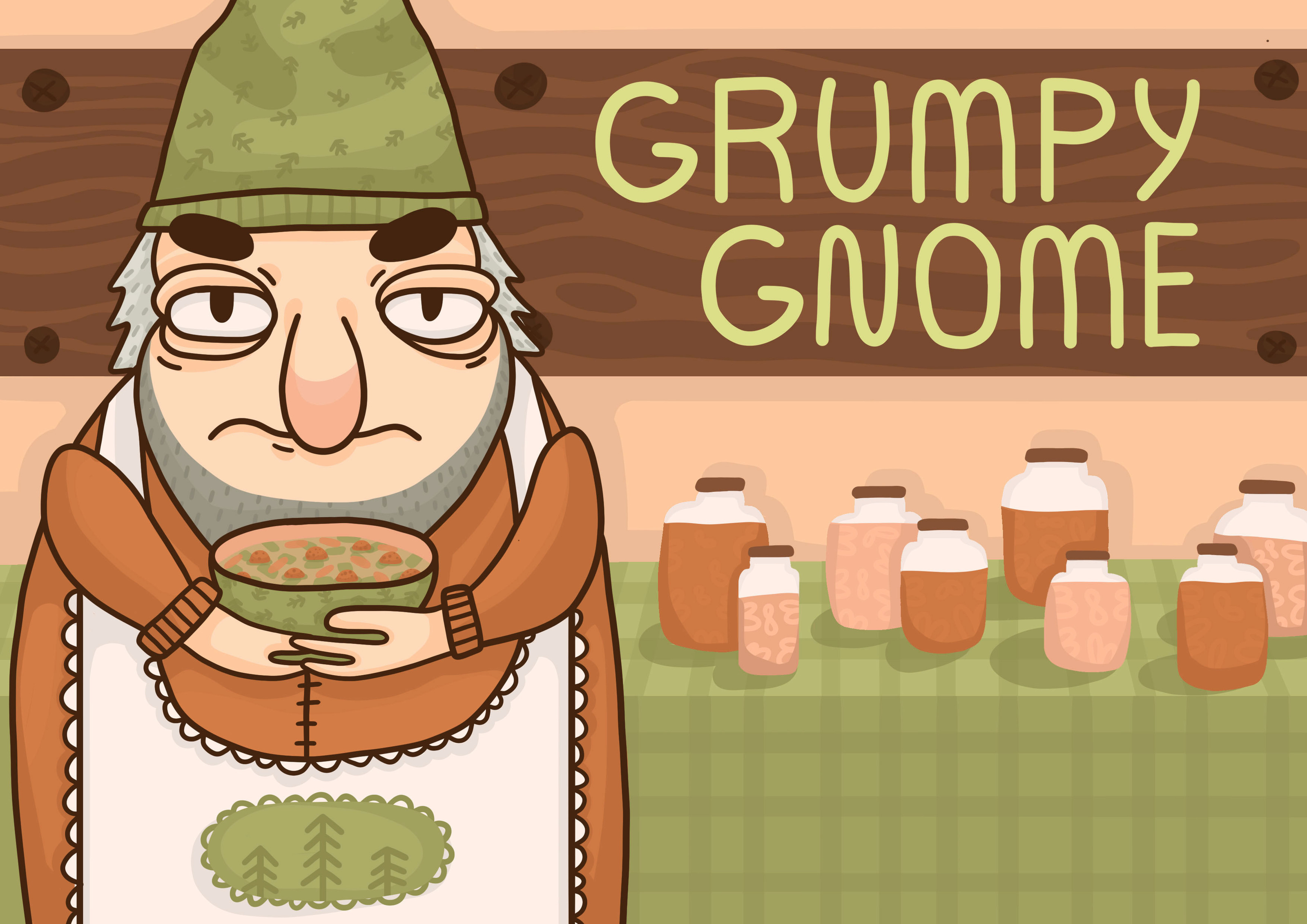 Grumpy Gnome стикеры для телеграма — Изображение №1 — Иллюстрация, Графика на Dprofile
