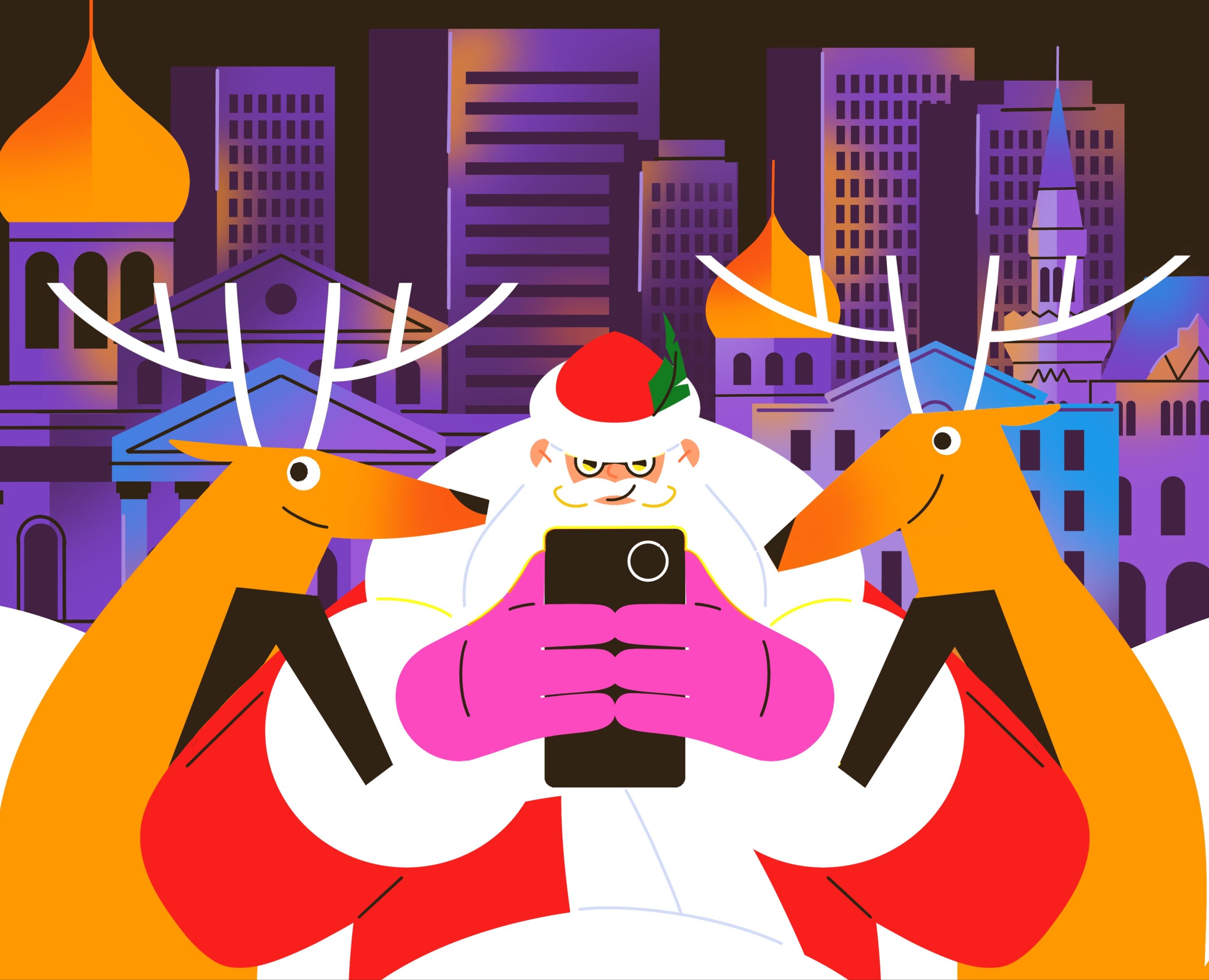 SNOWINVESTSTRIKE  —  мобильная новогодняя игра на Dprofile