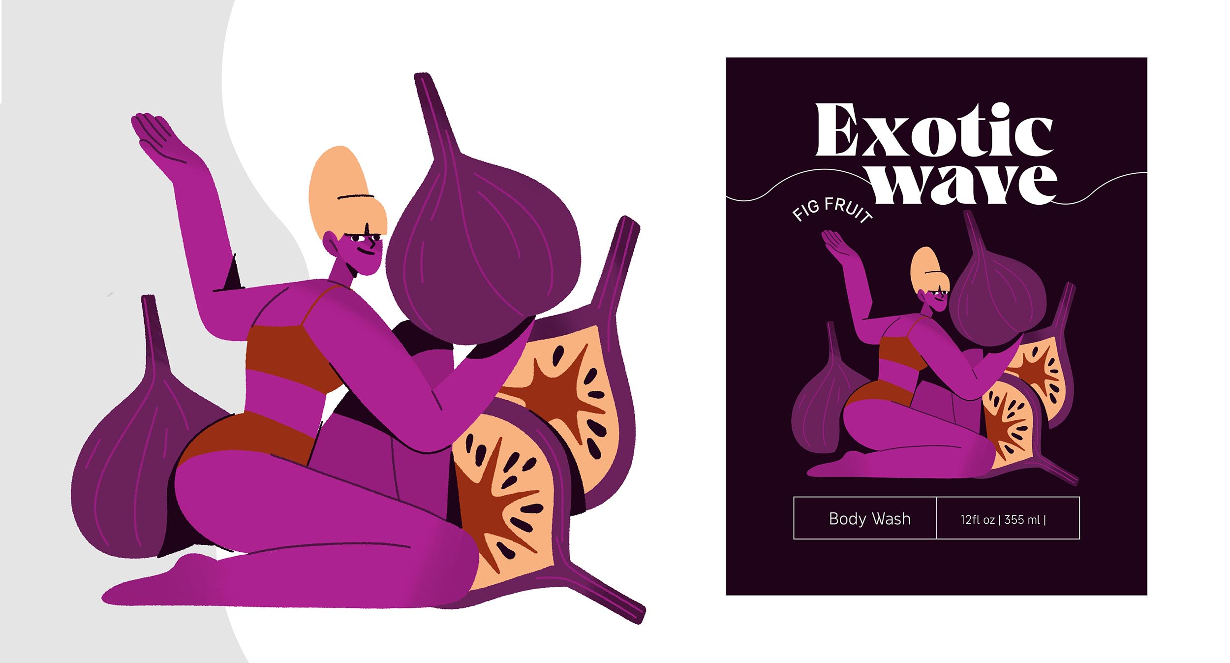 Exotic wave - Иллюстрации и дизайн — Изображение №5 — Брендинг, Иллюстрация на Dprofile