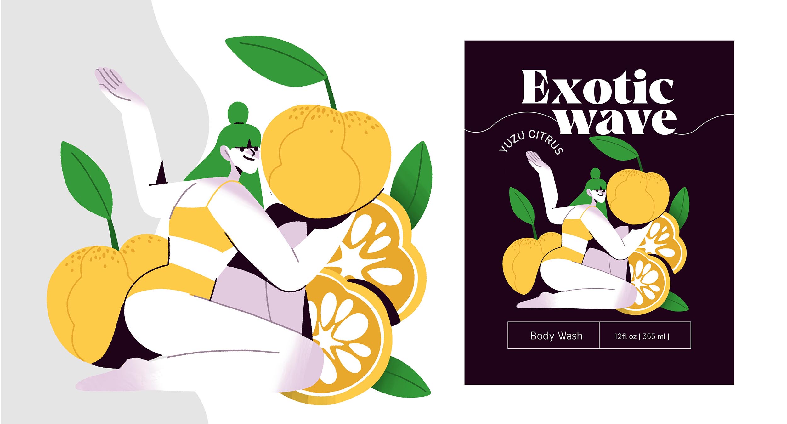 Exotic wave - Иллюстрации и дизайн — Изображение №2 — Брендинг, Иллюстрация на Dprofile