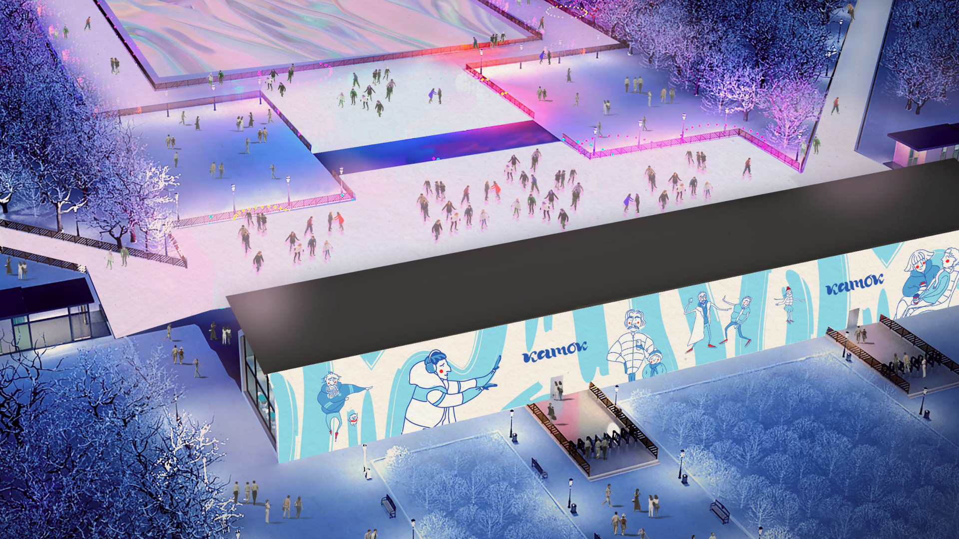 Айдентика для Катка в Парке Горького — Изображение №22 — Брендинг, Графика на Dprofile