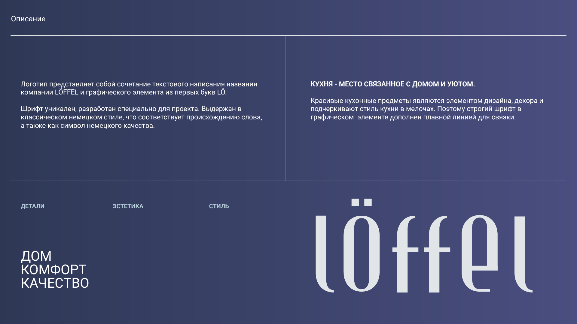 LÖFFEL — Изображение №2 — Брендинг, Графика на Dprofile