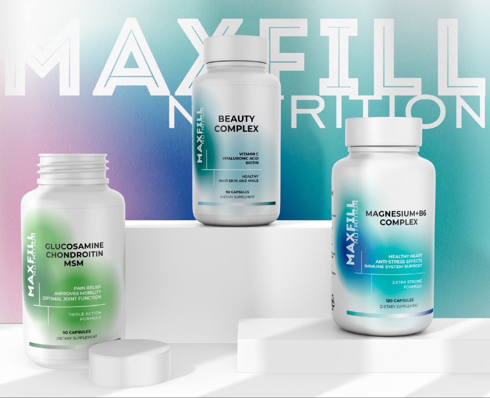 MAXFILL Nutrition — Брендинг, Графика на Dprofile