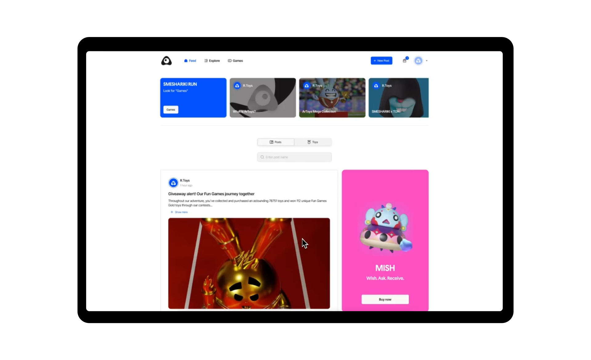 R.Toys Ӏ Платформа для коллекционеров и художников — Изображение №5 — Интерфейсы, 3D на Dprofile
