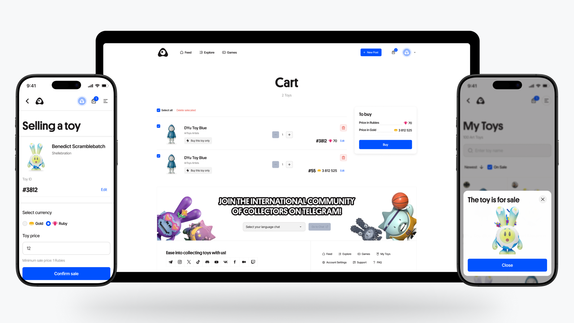 Разработка дизайна R.Toys — платформа диджетал-игрушек — Изображение №6 — Интерфейсы на Dprofile
