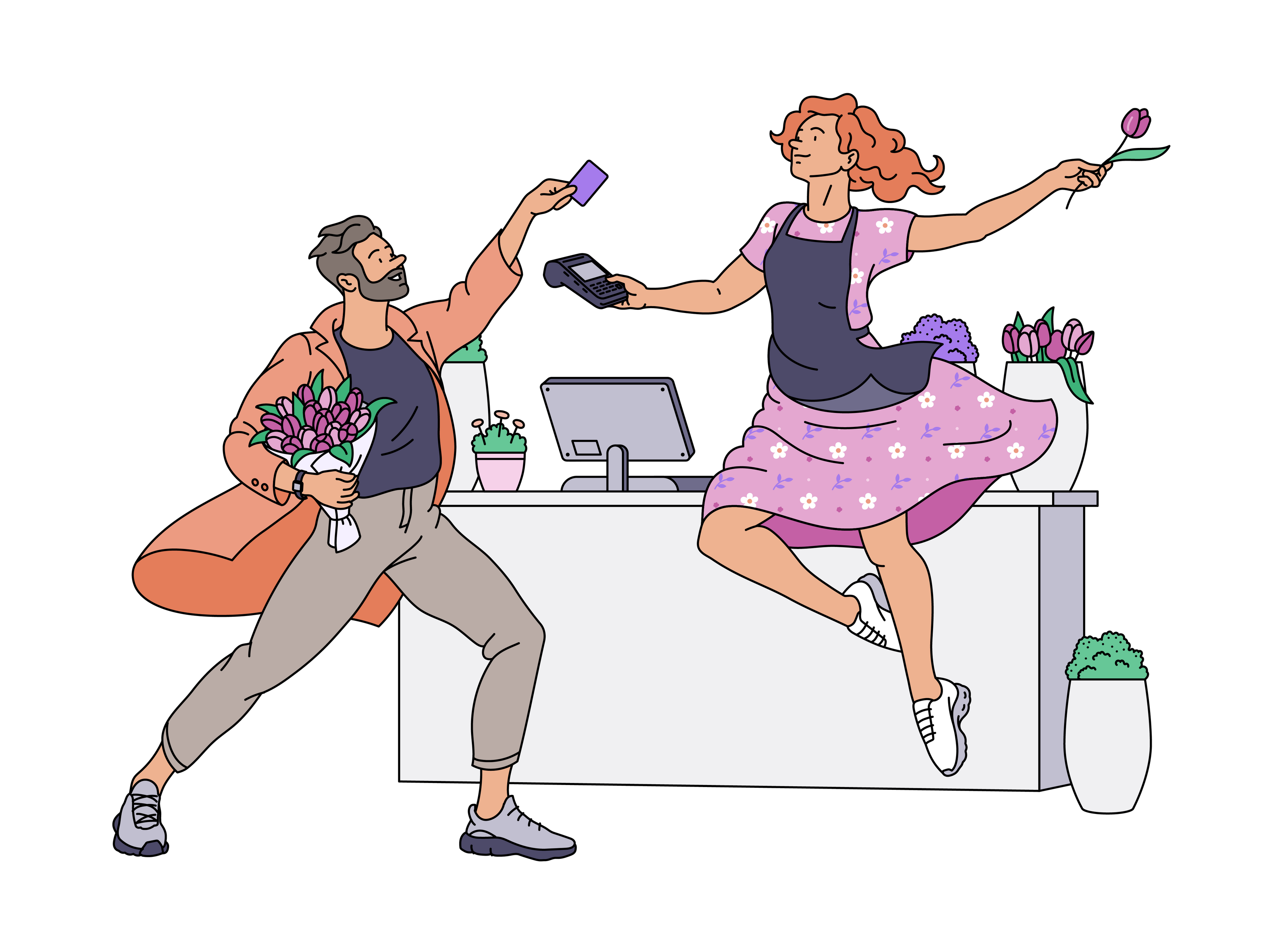 Illustrations for Tochka Bank | Rebranding — Изображение №6 — Брендинг, Иллюстрация на Dprofile