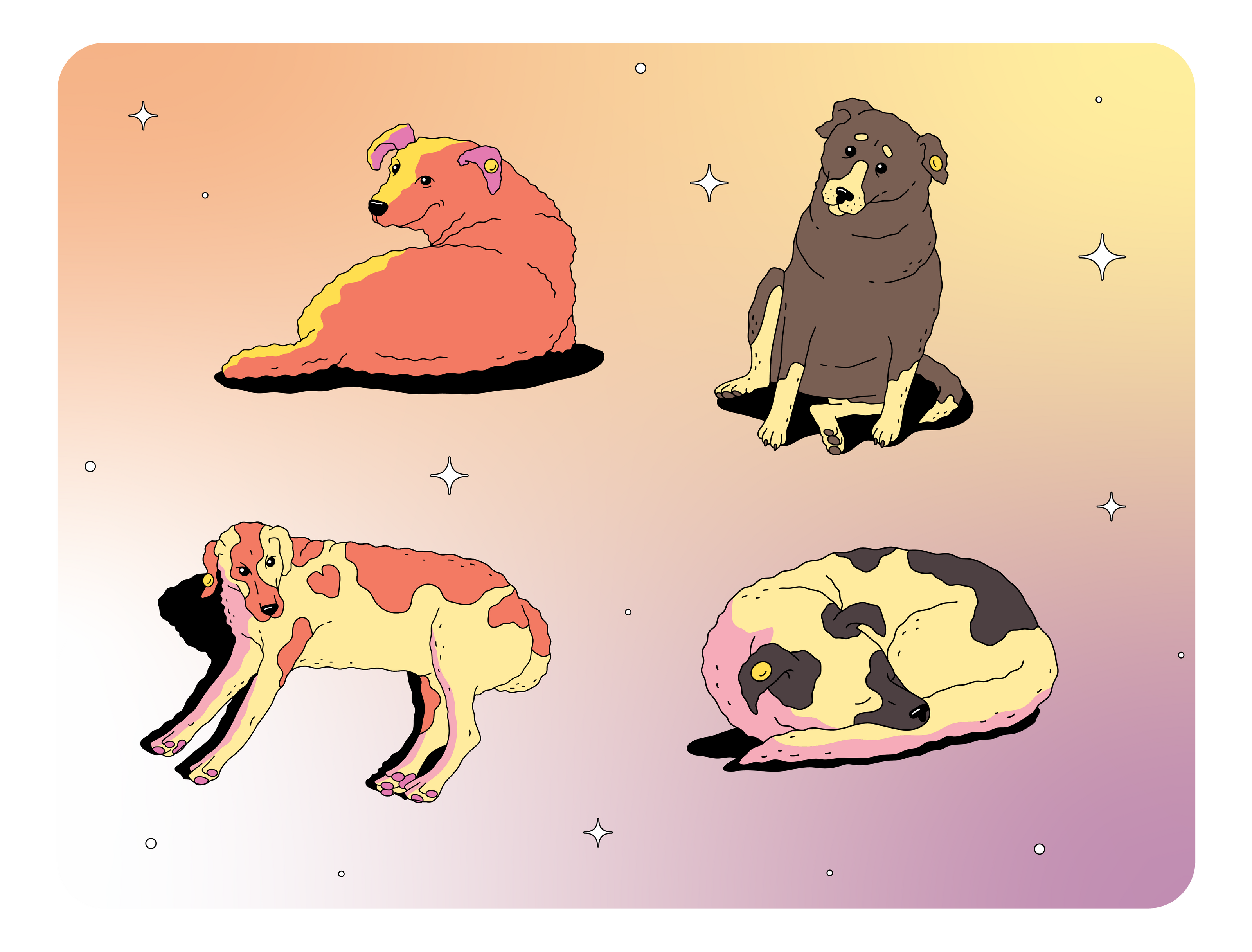 Sticker Pack Illustrations — Изображение №2 — Брендинг, Иллюстрация на Dprofile