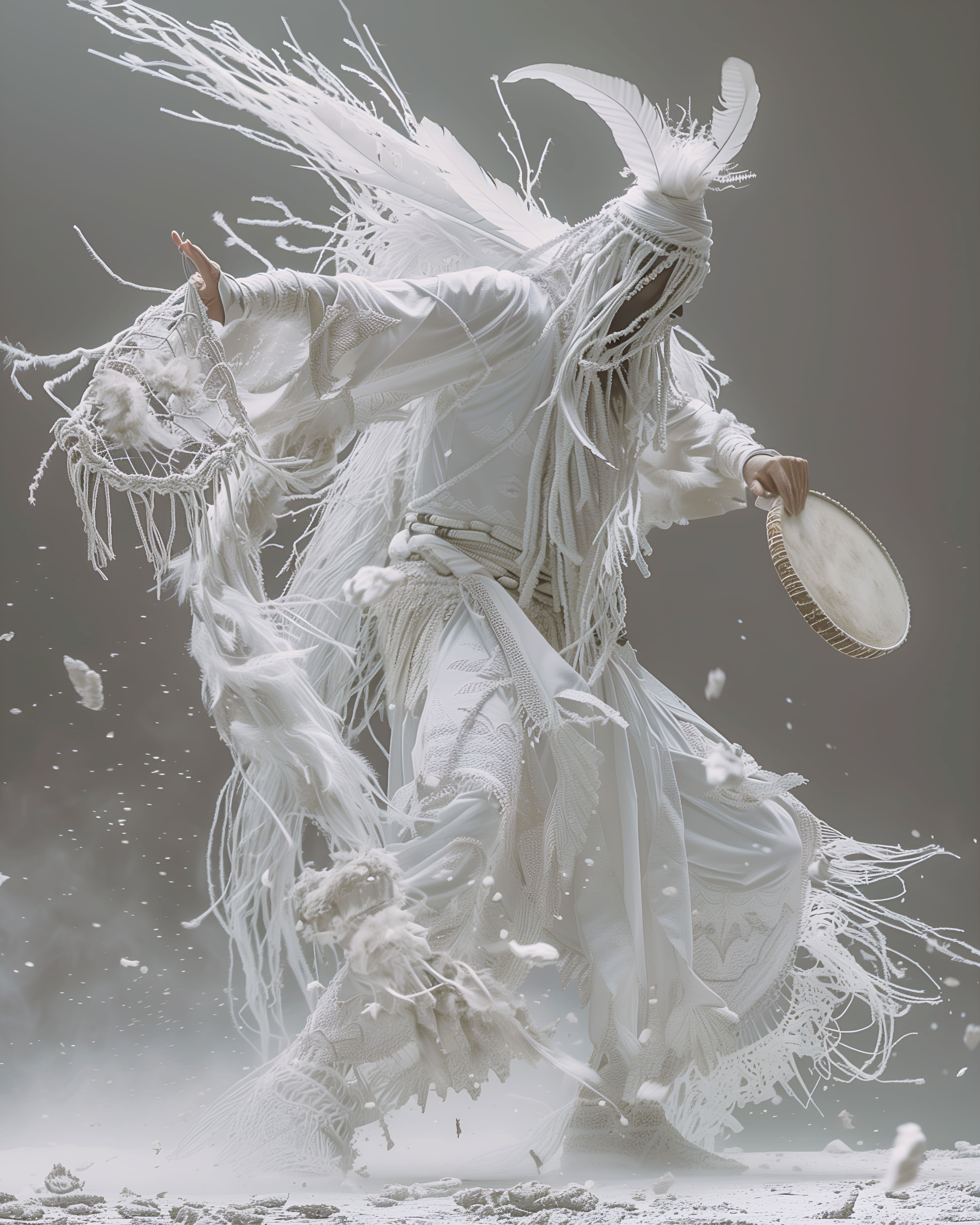 Белые шаманы | Midjourney — Изображение №21 — Иллюстрация, 3D на Dprofile