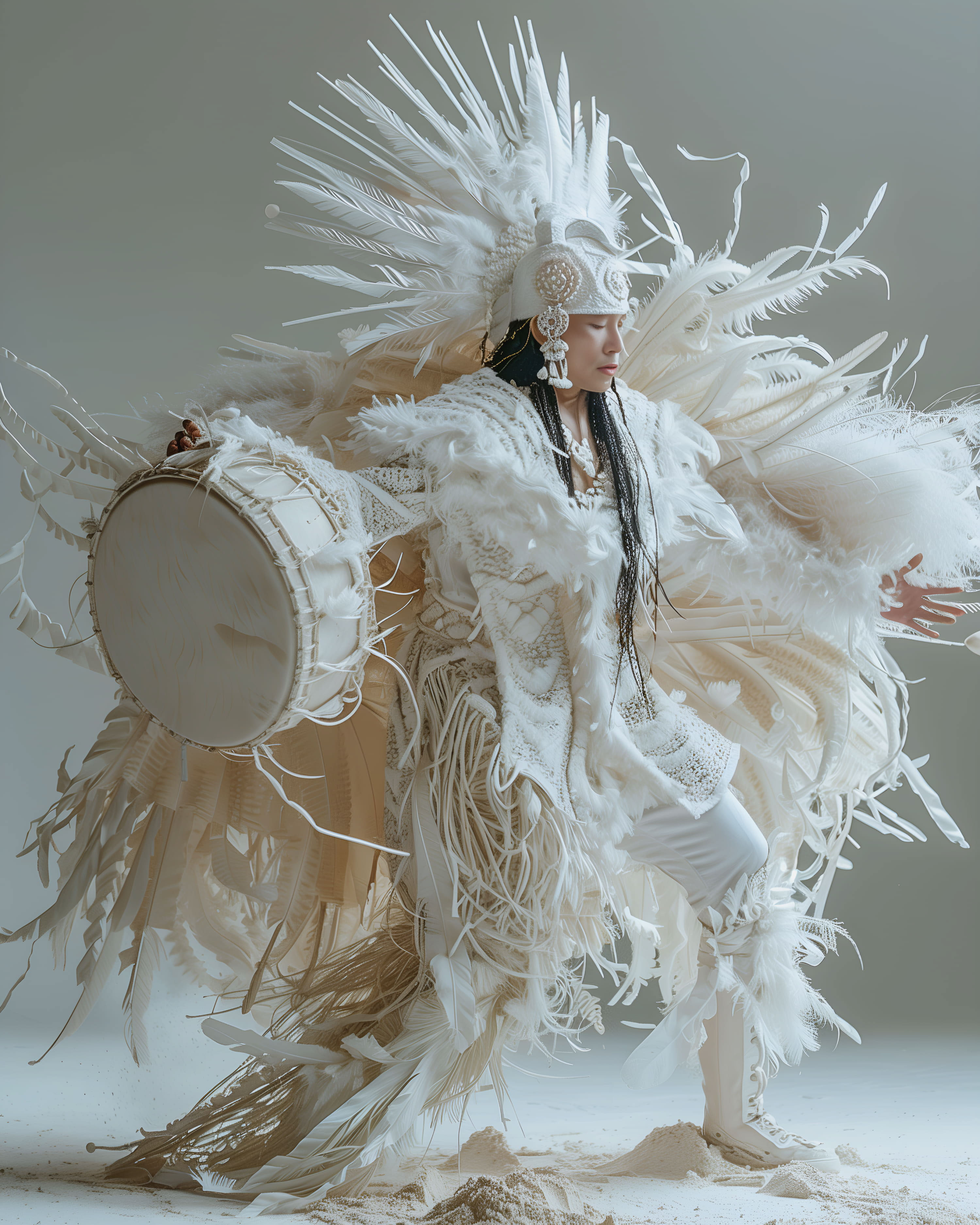 Белые шаманы | Midjourney — Изображение №23 — Иллюстрация, 3D на Dprofile
