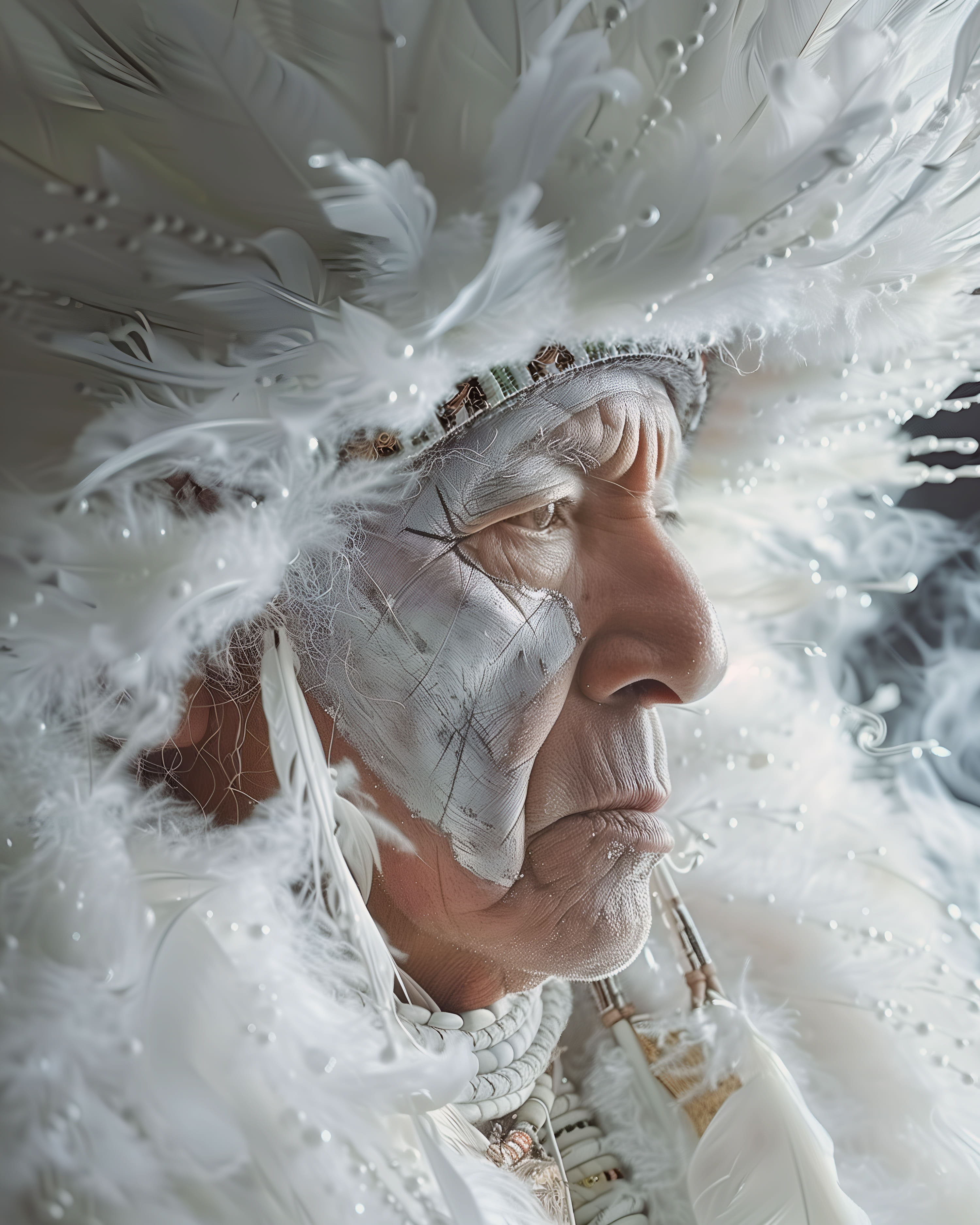 Белые шаманы | Midjourney — Изображение №19 — Иллюстрация, 3D на Dprofile