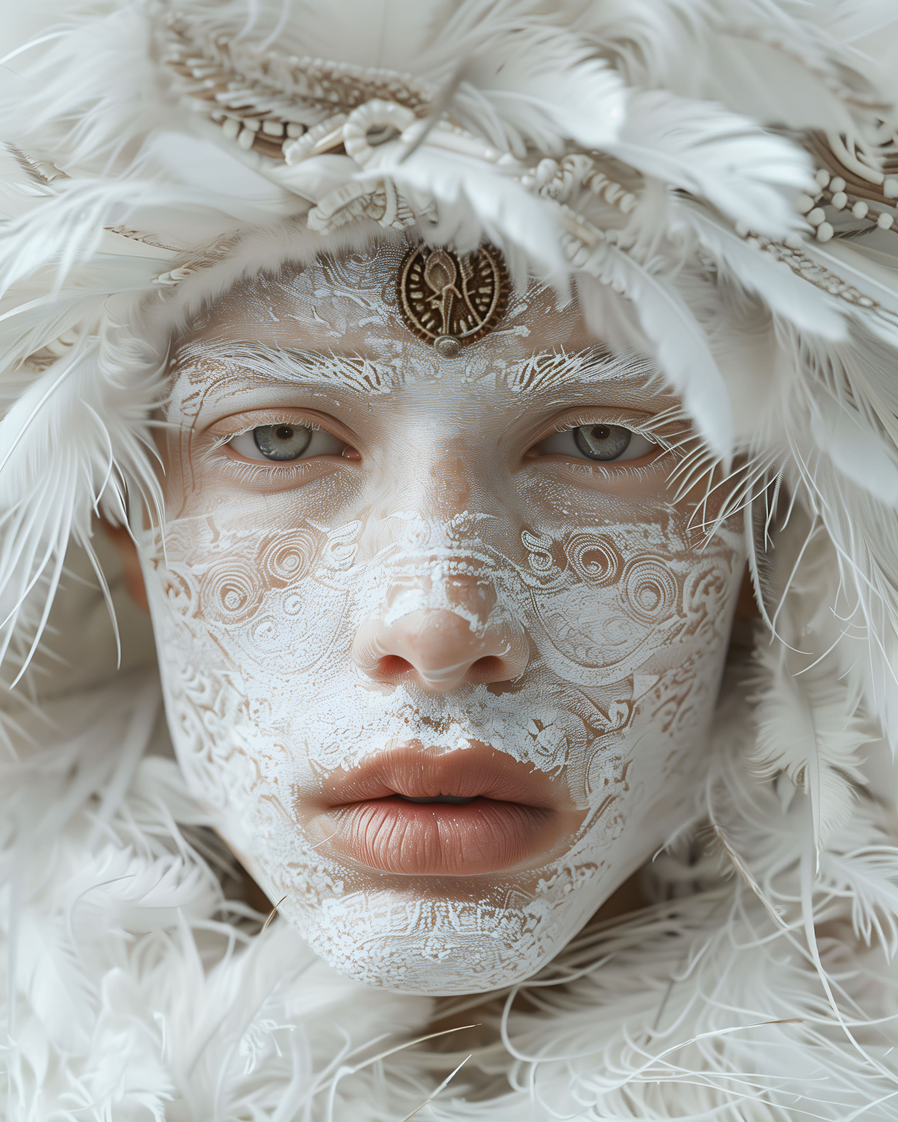 Белые шаманы | Midjourney — Изображение №29 — Иллюстрация, 3D на Dprofile