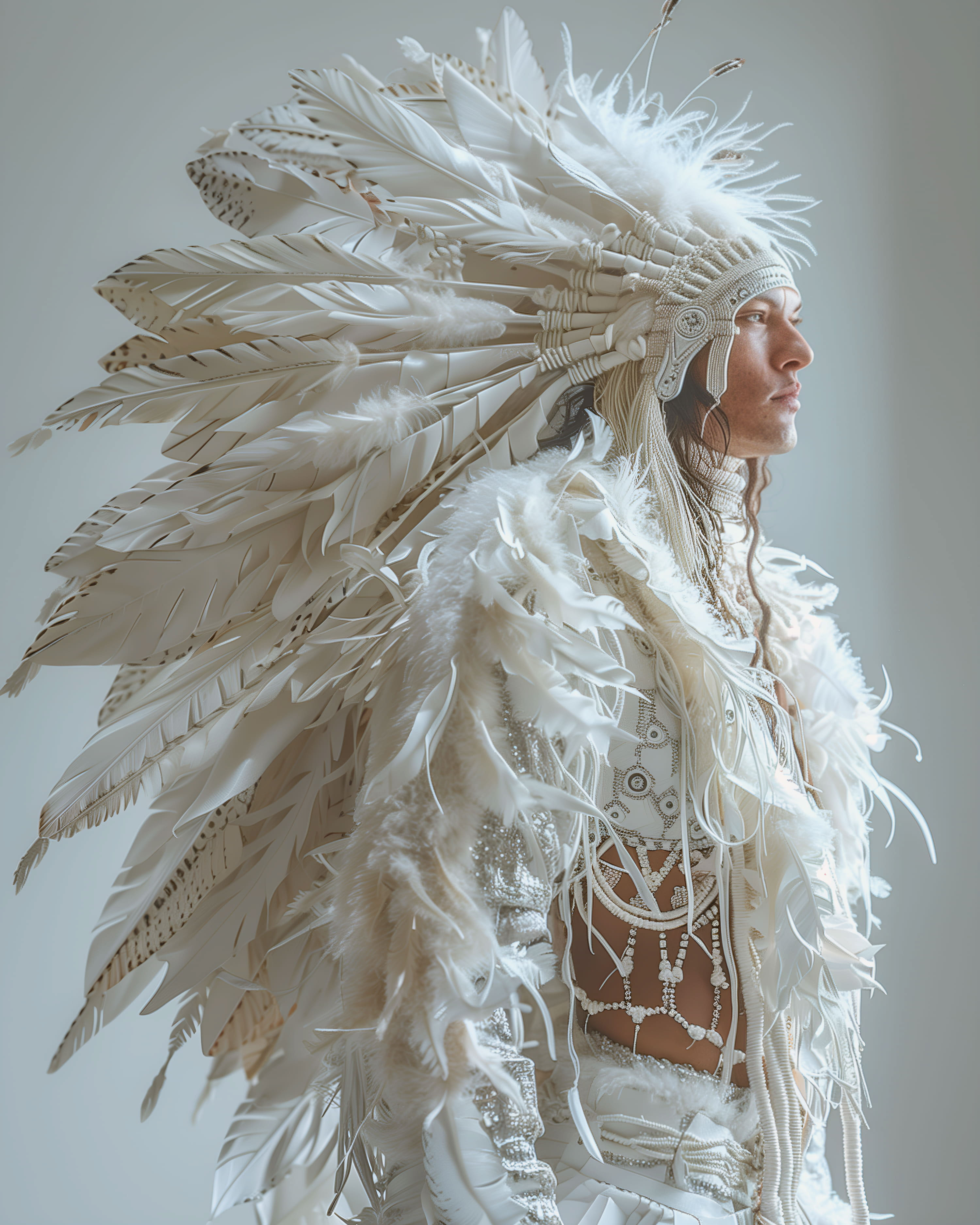 Белые шаманы | Midjourney — Изображение №33 — Иллюстрация, 3D на Dprofile