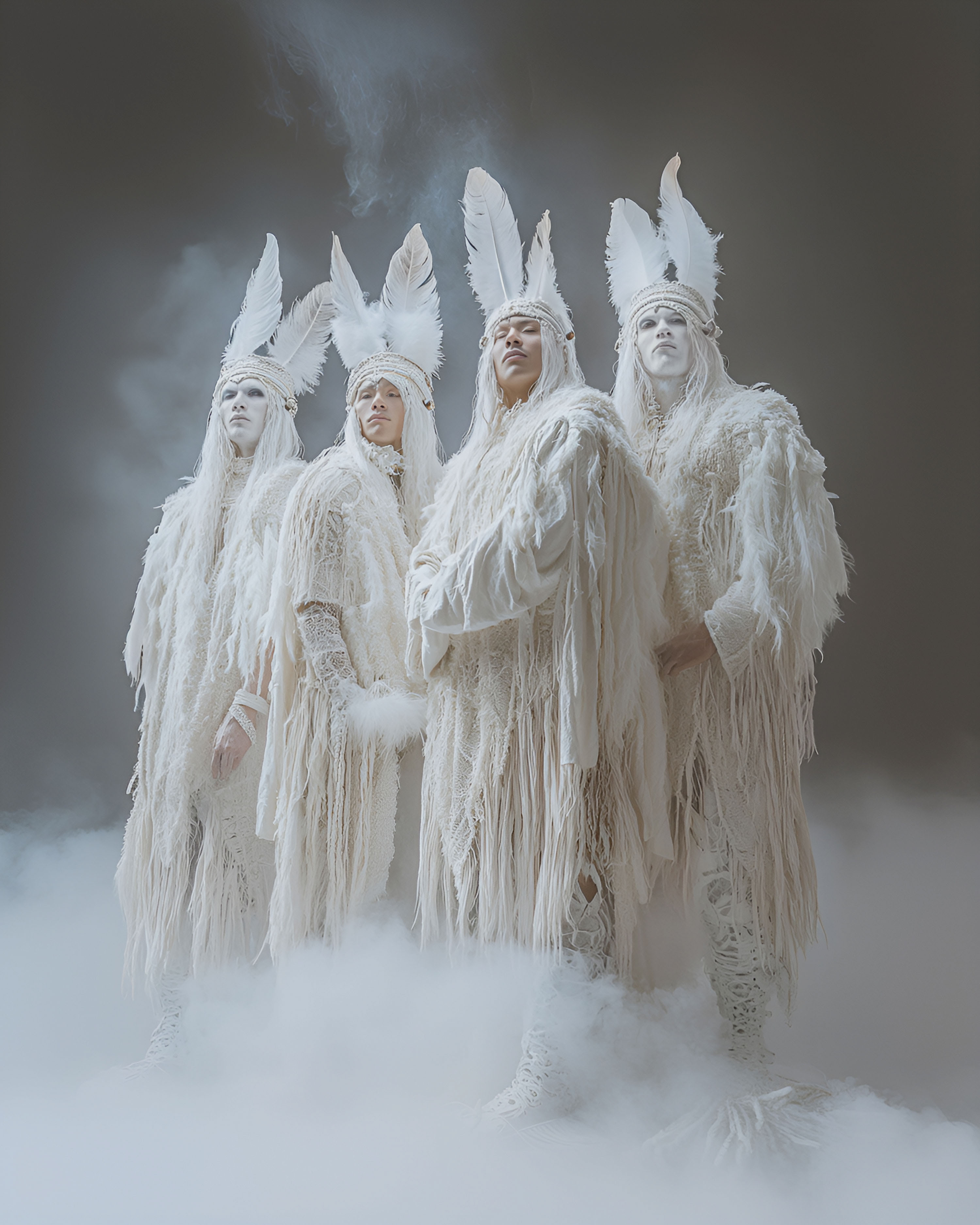 Белые шаманы | Midjourney — Изображение №11 — Иллюстрация, 3D на Dprofile