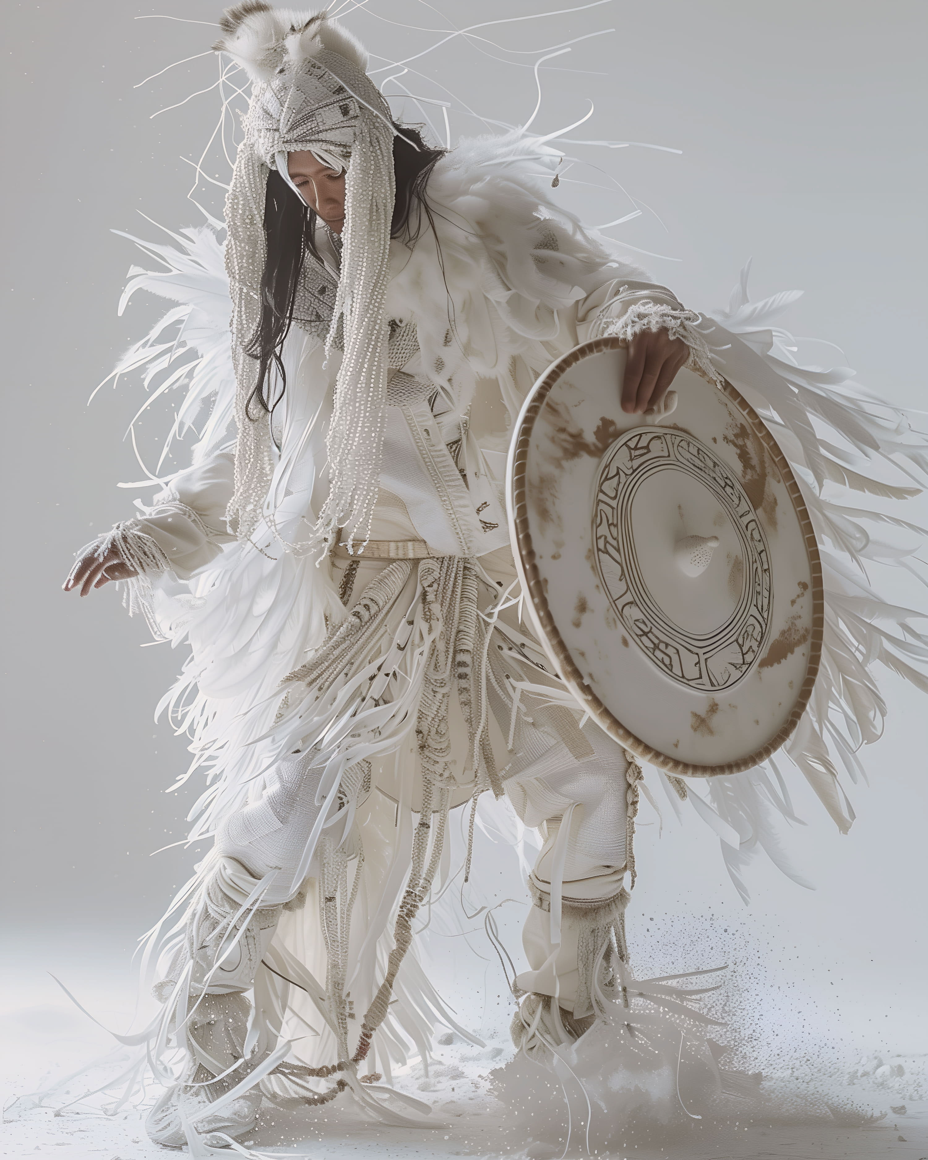 Белые шаманы | Midjourney — Изображение №22 — Иллюстрация, 3D на Dprofile