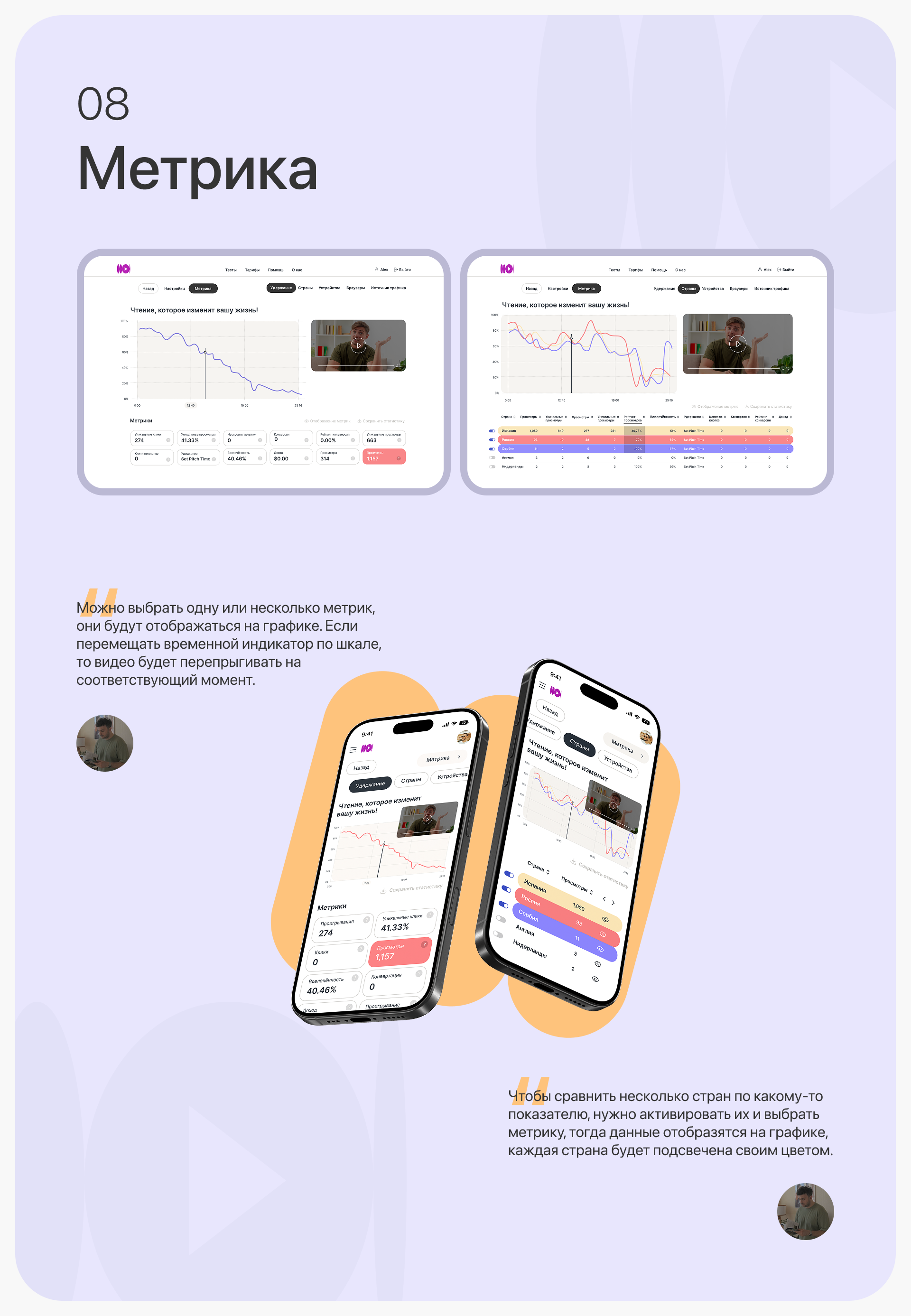 VMT — Видео хостинг для маркетологов — Изображение №13 — Интерфейсы на Dprofile