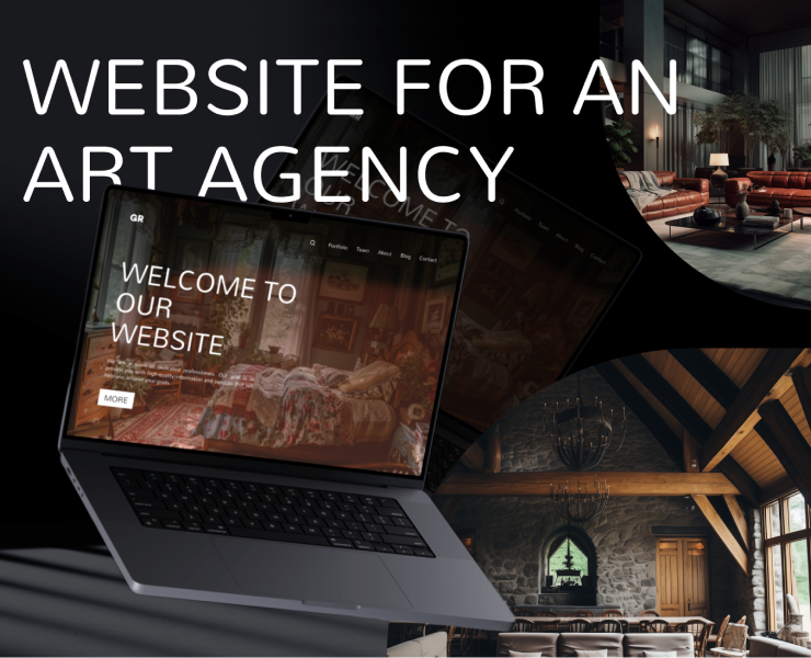 WEBSITE for an art agency | ui kit — Интерфейсы на Dprofile