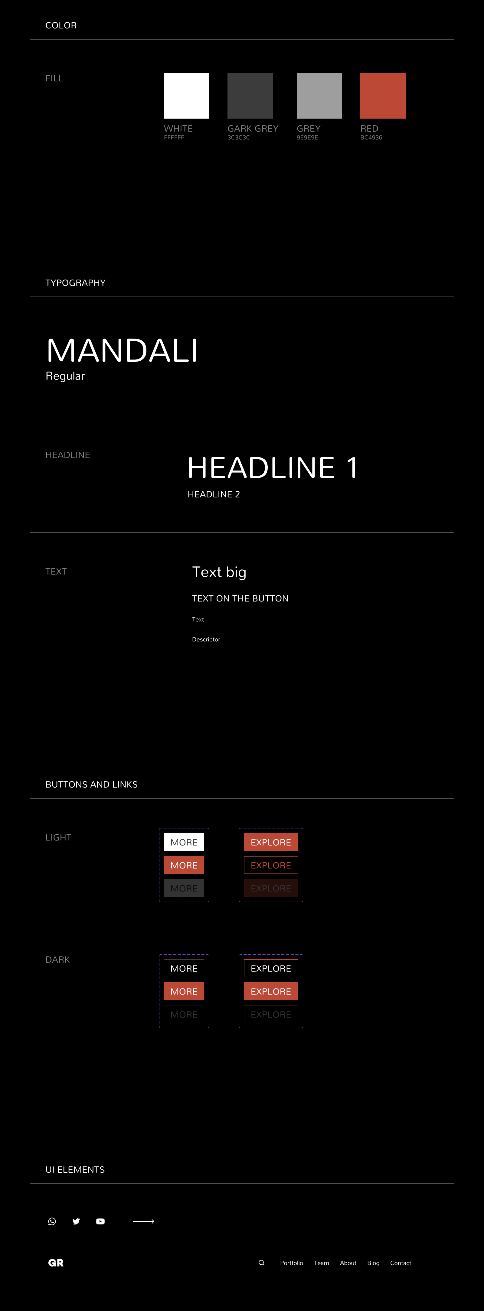 WEBSITE for an art agency | ui kit — Изображение №3 — Интерфейсы на Dprofile
