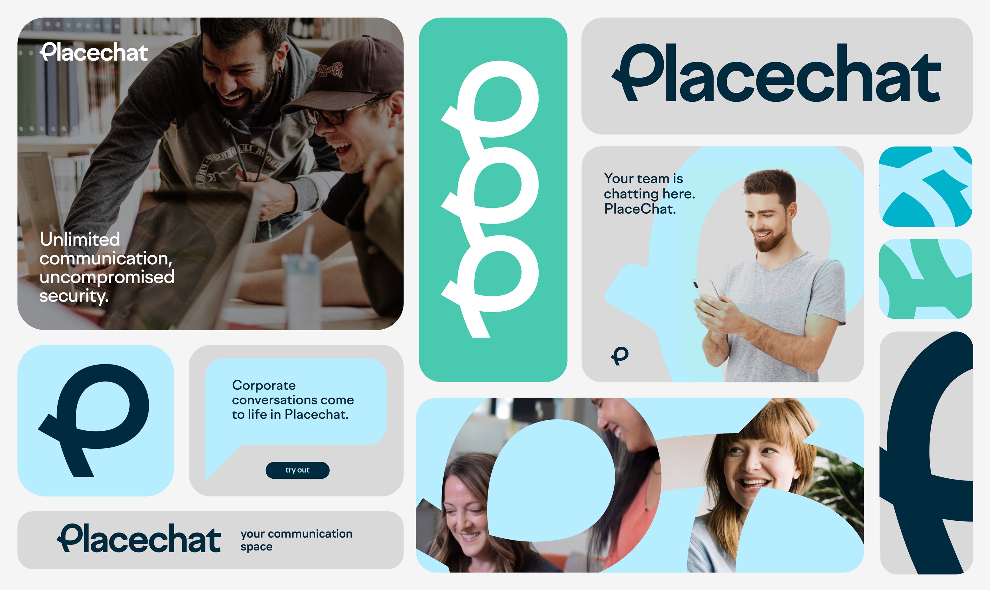 Брендирование корпоративного мессенджера Placechat — Изображение №1 — Брендинг на Dprofile