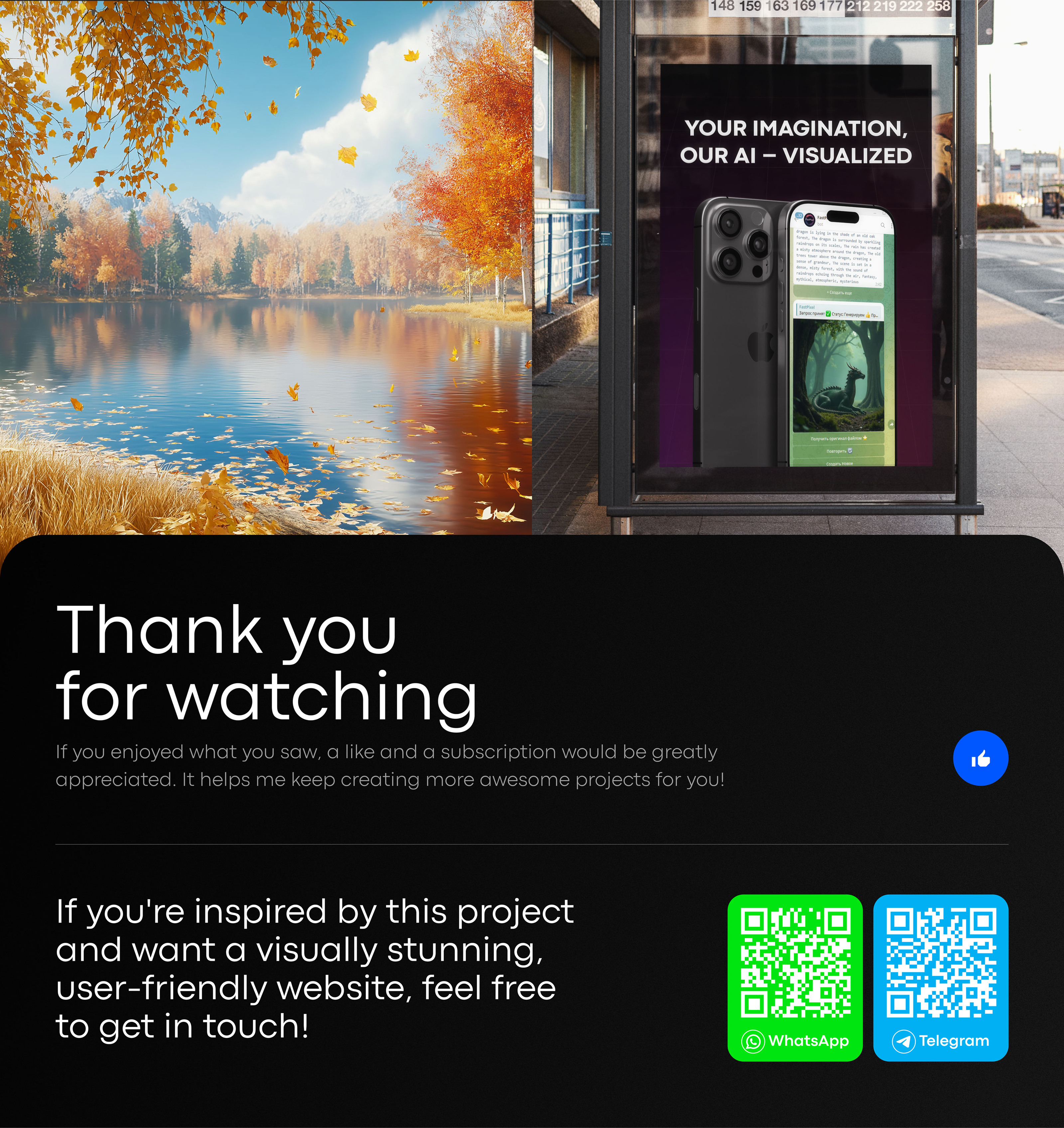 Landing page for Image and Video Generation Bot — Изображение №10 — Интерфейсы на Dprofile