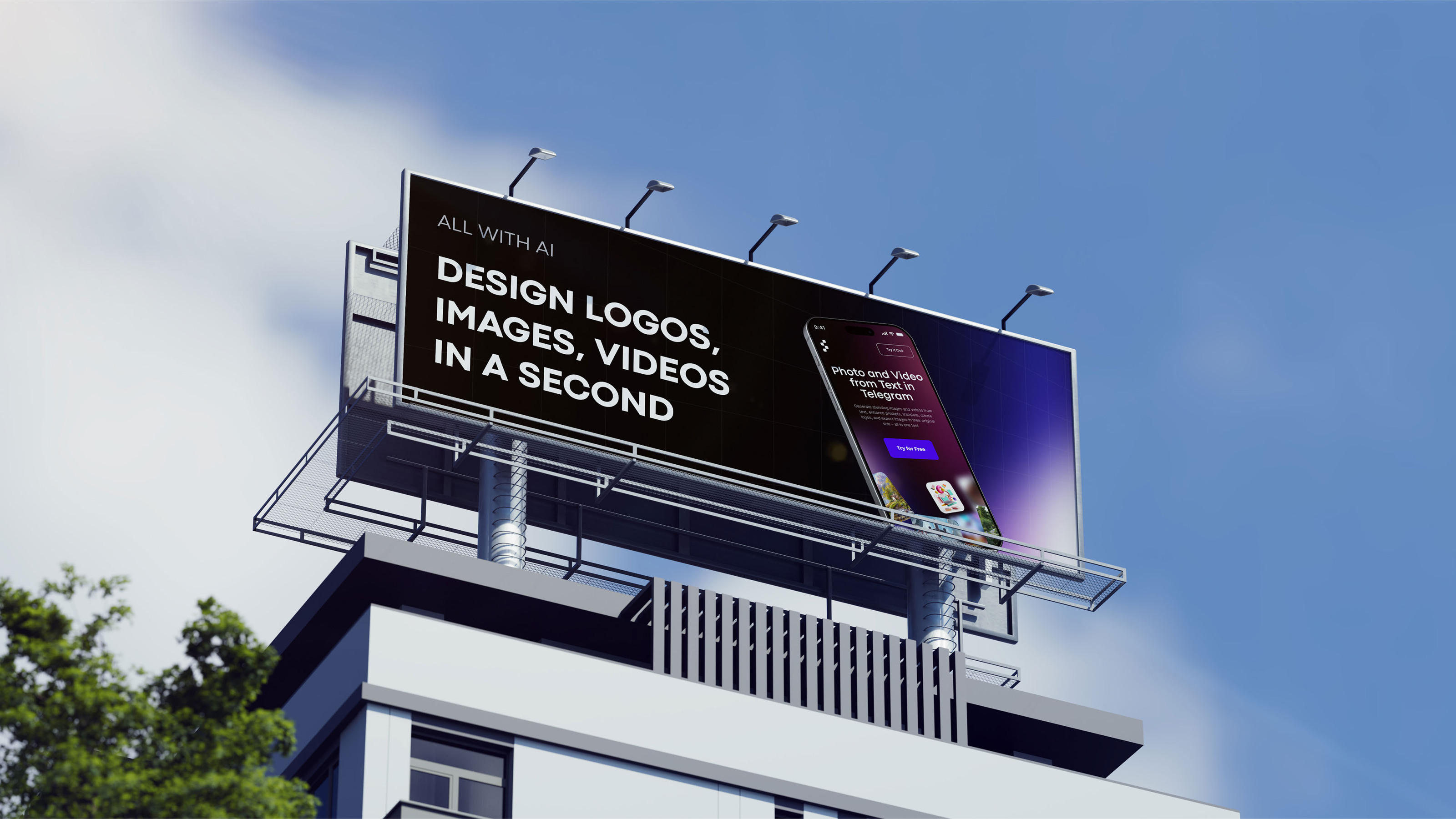Landing page for Image and Video Generation Bot — Изображение №8 — Интерфейсы на Dprofile