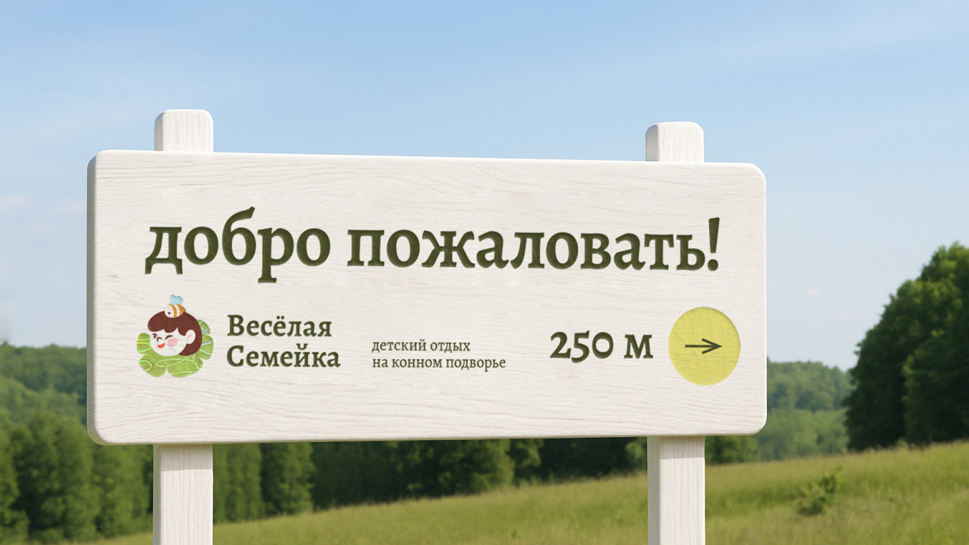 Весёлая семейка — детский отдых на конном подворье — Изображение №18 — Брендинг, Графика на Dprofile