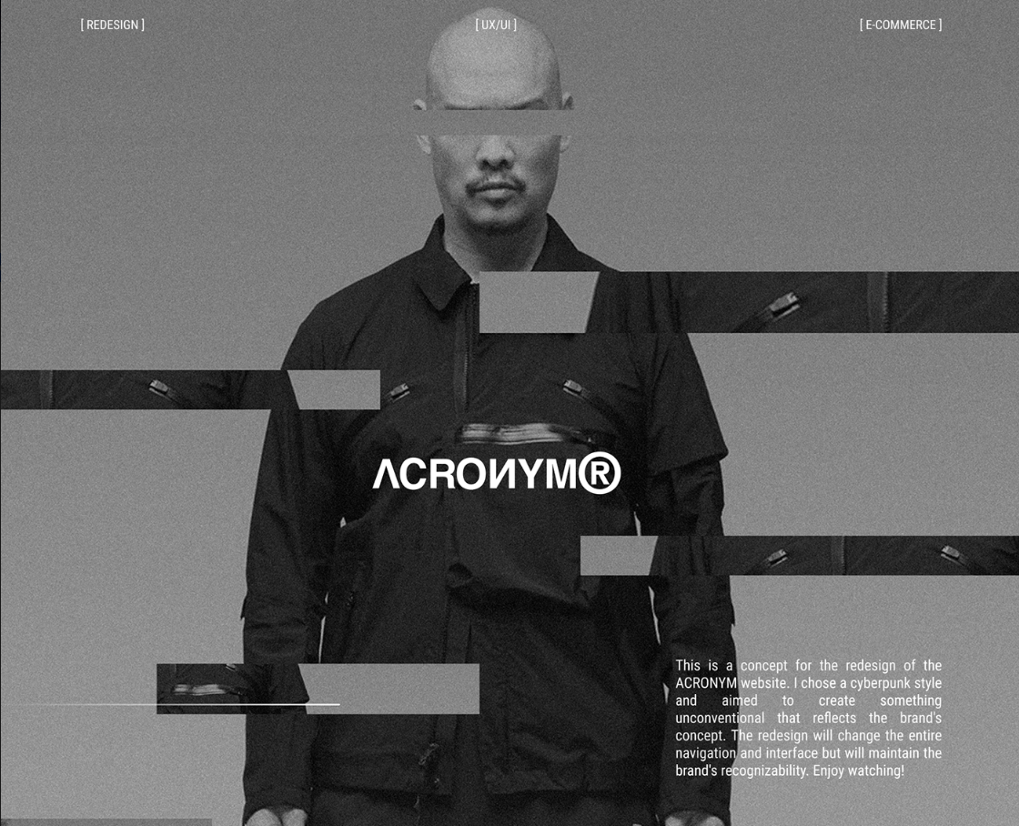 ACRONYM WEBSITE DESIGN CONCEPT на Dprofile