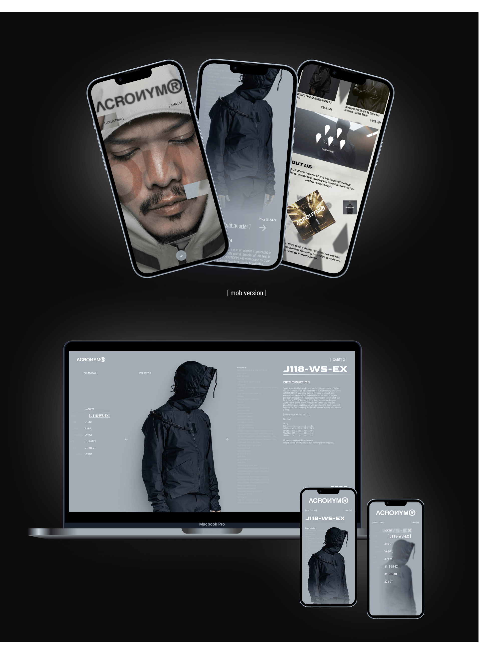 ACRONYM WEBSITE DESIGN CONCEPT — Изображение №4 — Интерфейсы на Dprofile