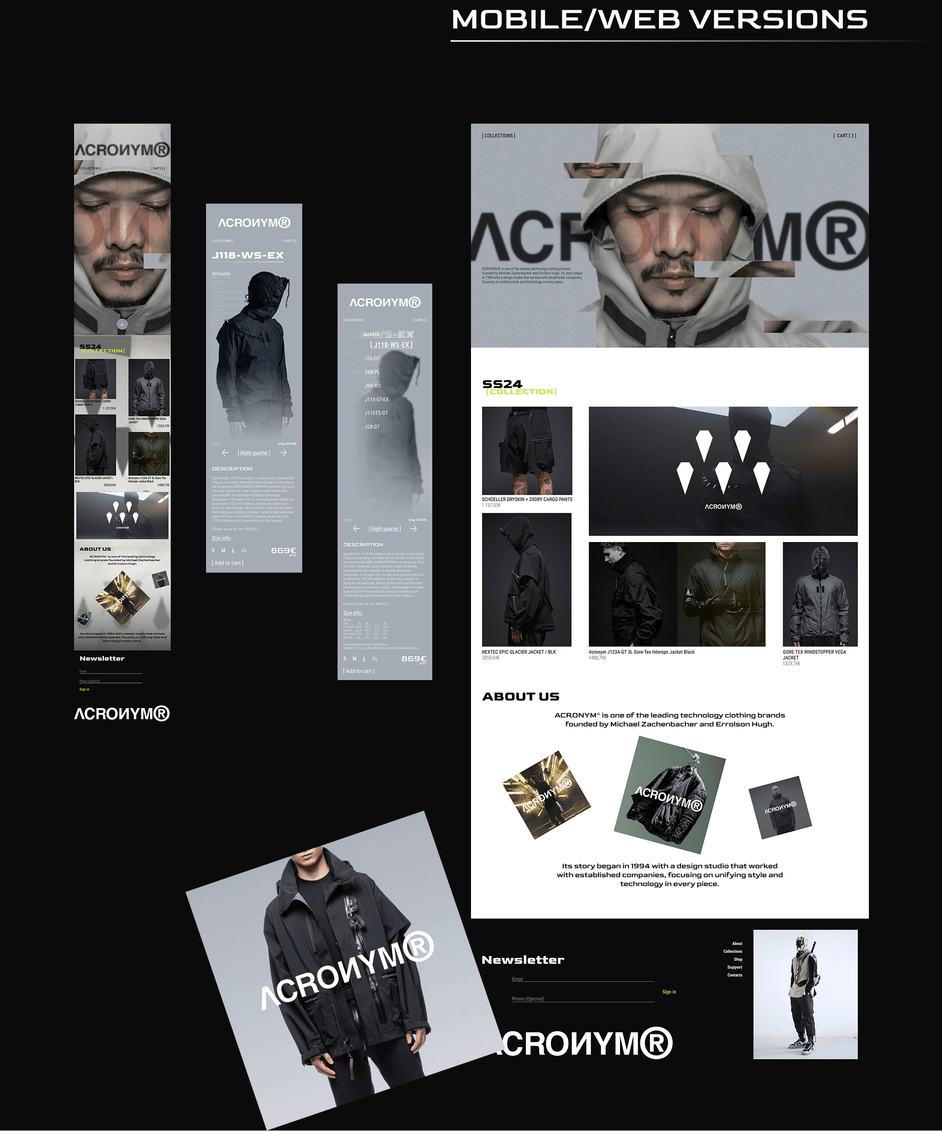 ACRONYM WEBSITE DESIGN CONCEPT — Изображение №5 — Интерфейсы на Dprofile