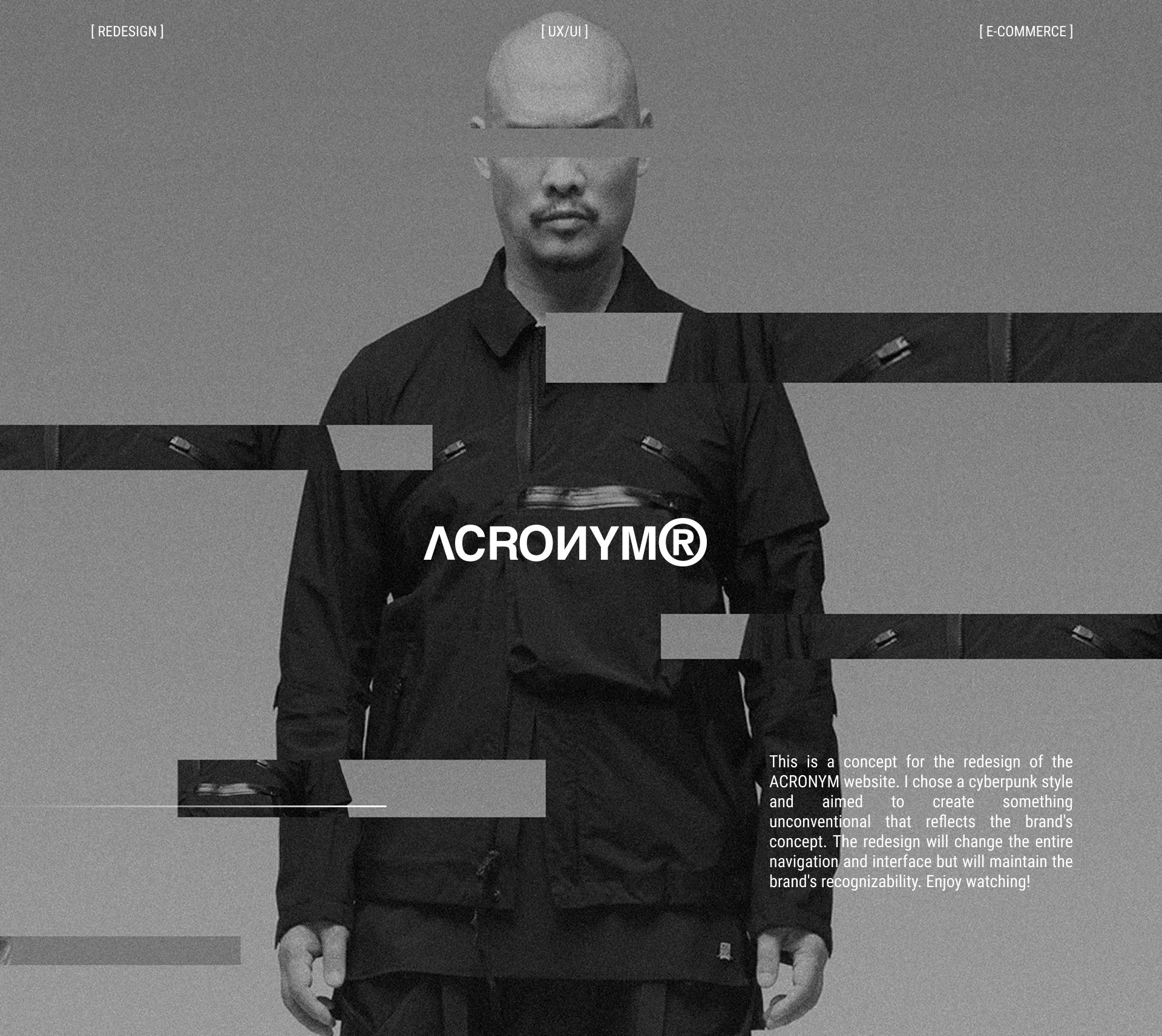 ACRONYM WEBSITE DESIGN CONCEPT — Изображение №1 — Интерфейсы на Dprofile