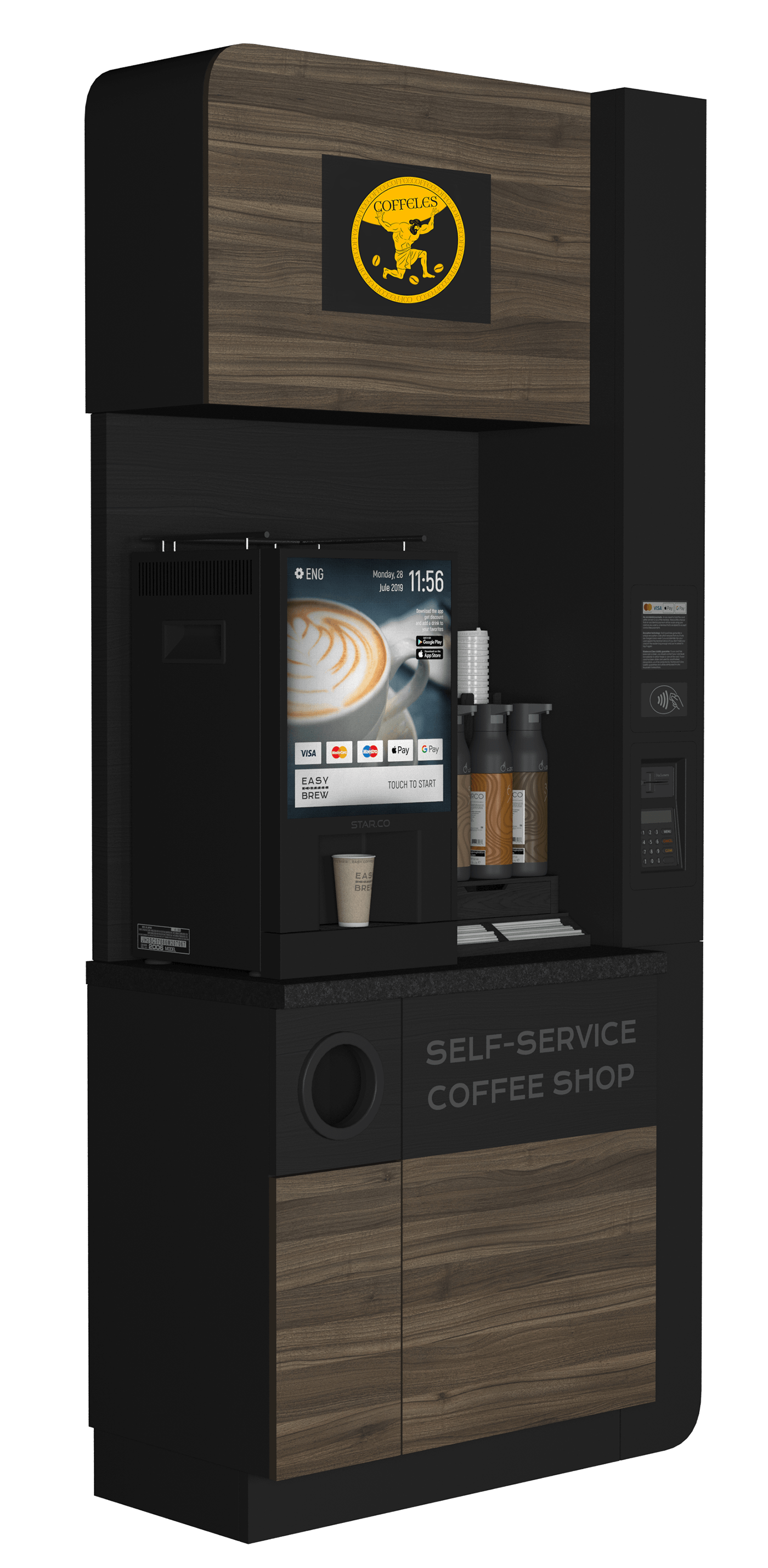 Coffeeles logo — Изображение №3 — Брендинг, Иллюстрация на Dprofile