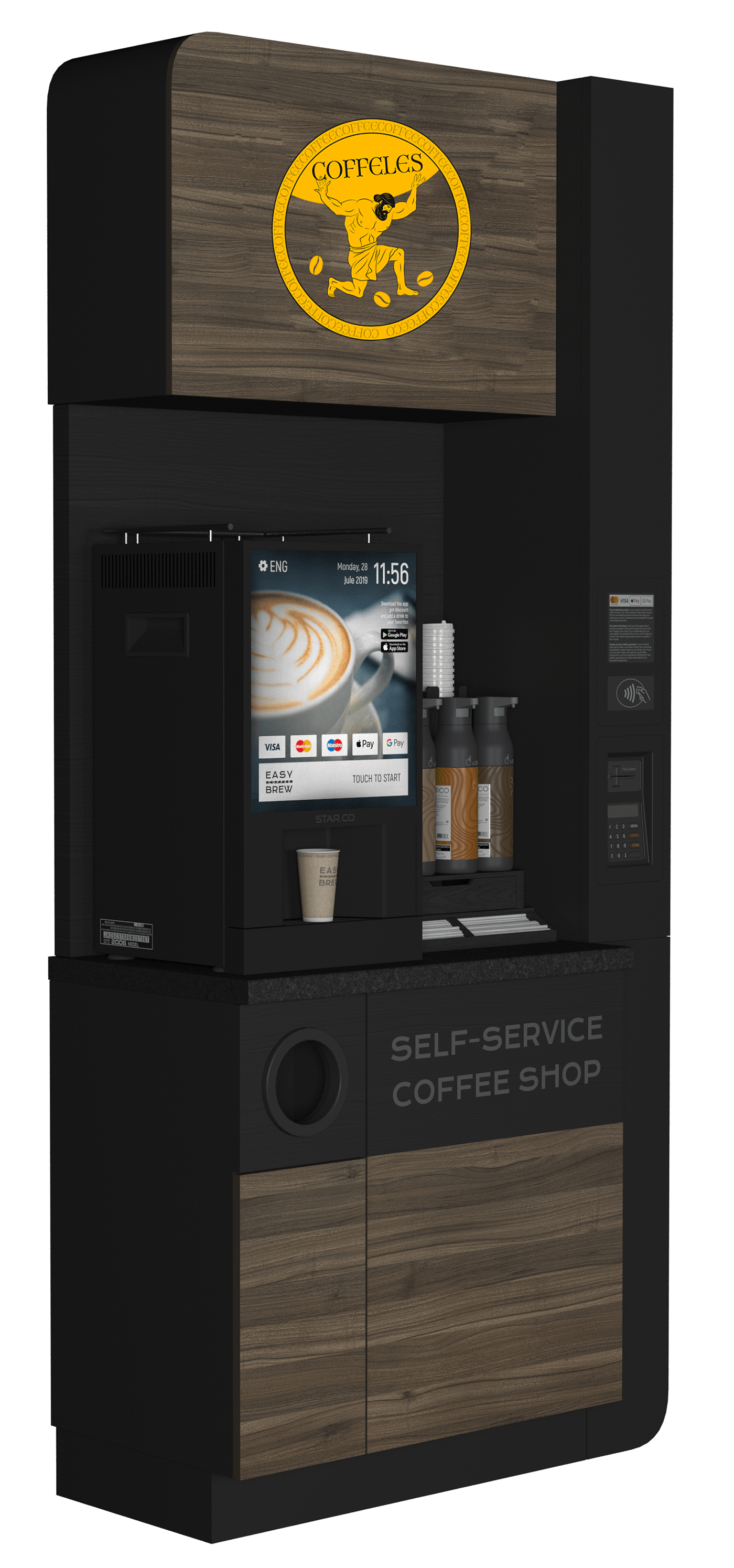 Coffeeles logo — Изображение №2 — Брендинг, Иллюстрация на Dprofile