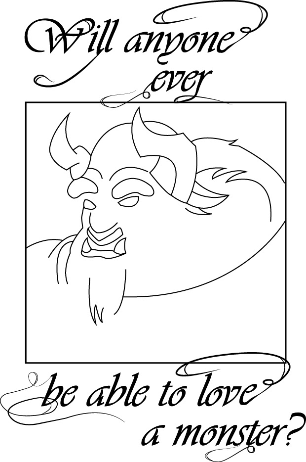 Drawing "Beauty and the Beast" — Изображение №7 — Иллюстрация, Графика на Dprofile