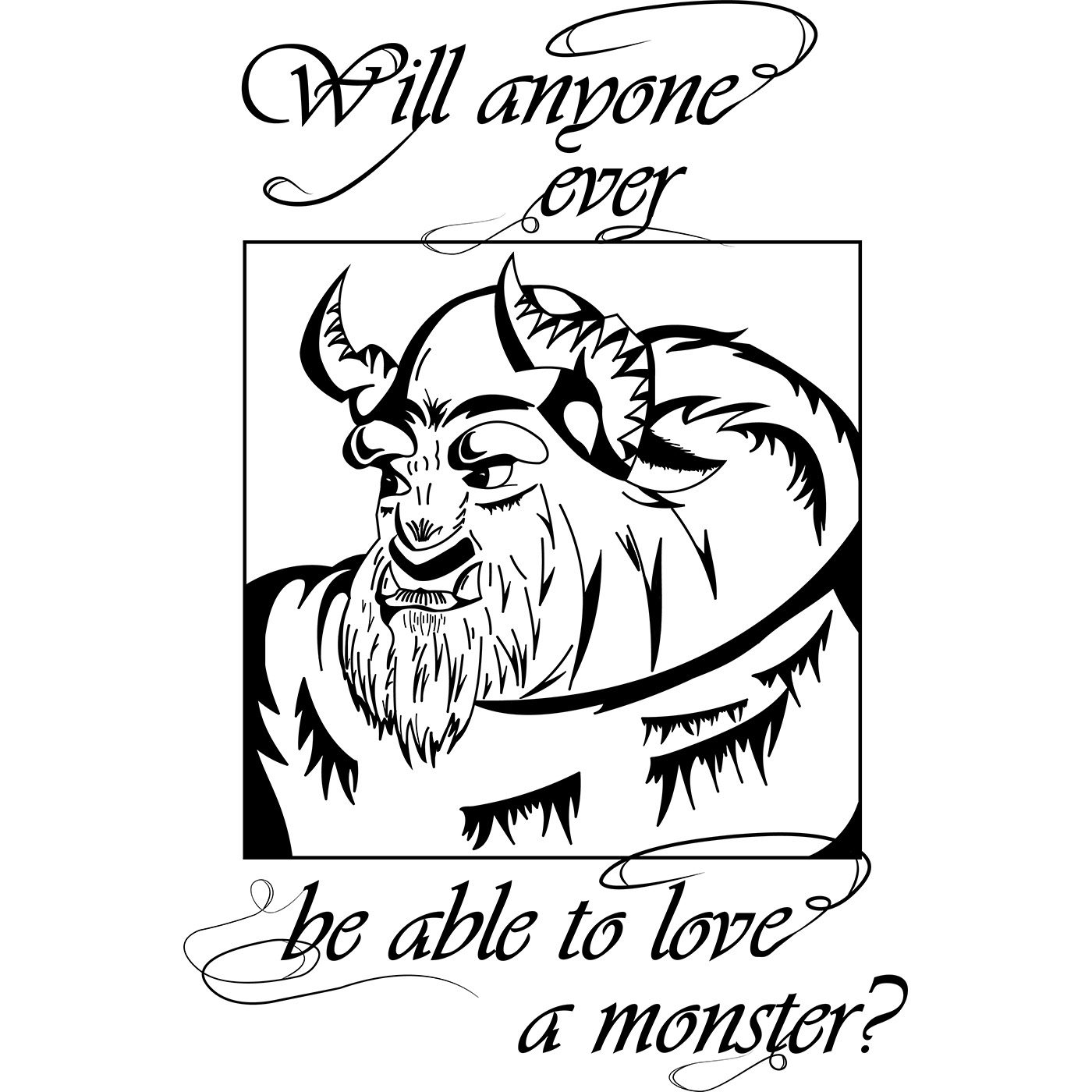Drawing "Beauty and the Beast" — Изображение №4 — Иллюстрация, Графика на Dprofile