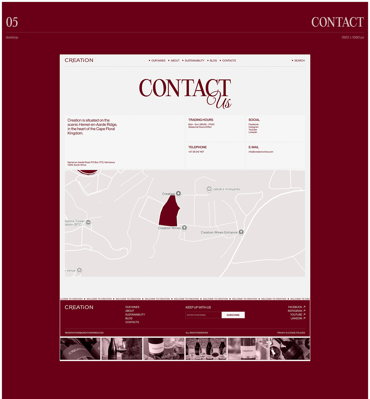 Creation Wines | Corporate website redesign — Изображение №10 — Интерфейсы, Брендинг на Dprofile