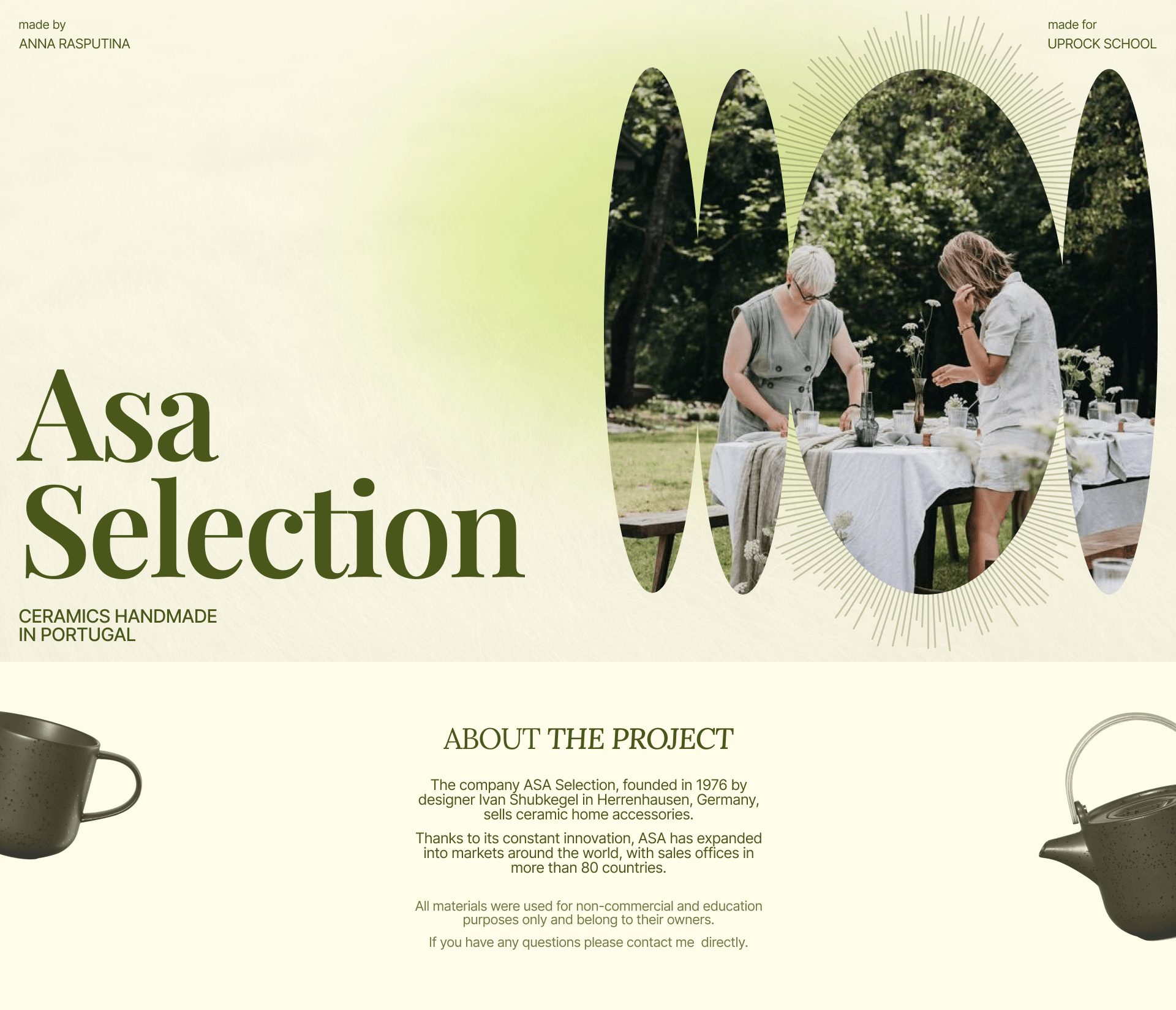 Asa Selection | Landing page — Изображение №1 — Интерфейсы на Dprofile