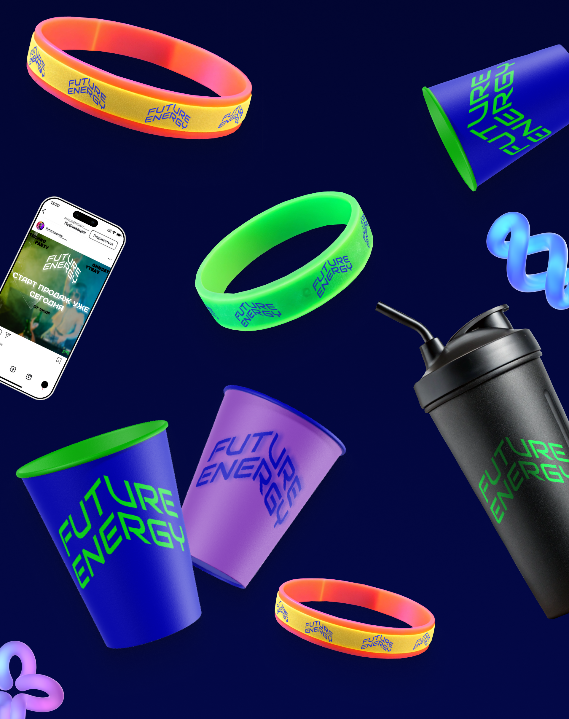 FUTURE ENERGY | LOGO | TECHNO PARTY — Изображение №4 — Брендинг, Маркетинг на Dprofile