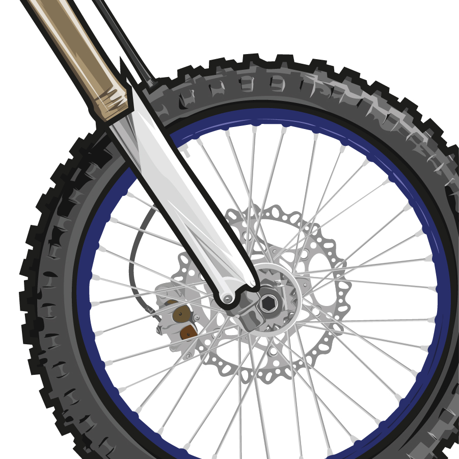 Illustration "Wheelie Yamaha YZ450F" — Изображение №4 — Иллюстрация на Dprofile