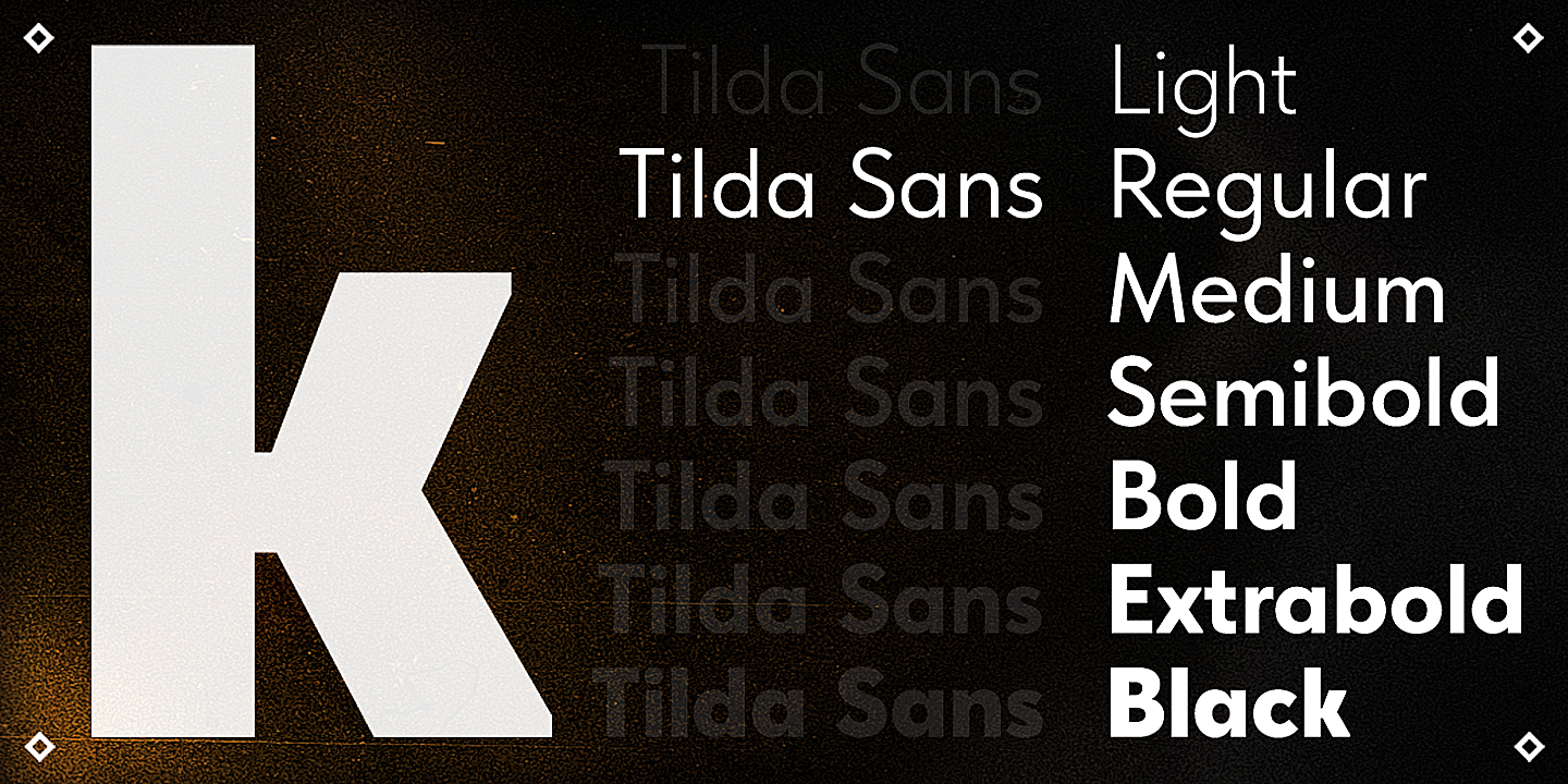 Tilda Sans Typeface — Изображение №2 — Графика на Dprofile
