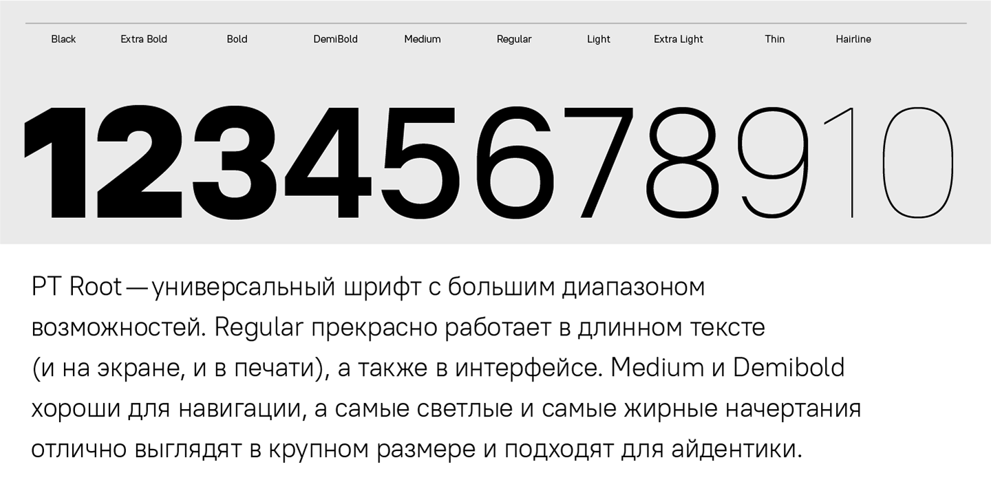 PT Root Typefamily — Изображение №4 — Графика на Dprofile