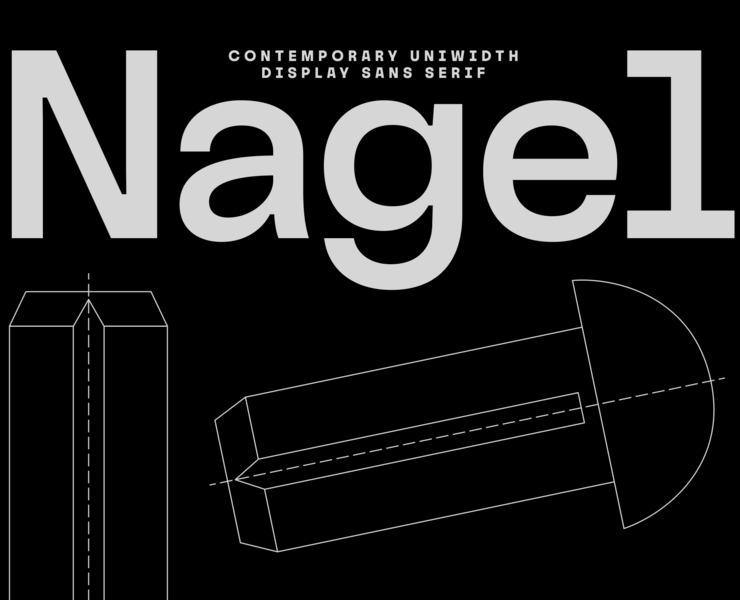 Nagel Typefamily — Графика на Dprofile