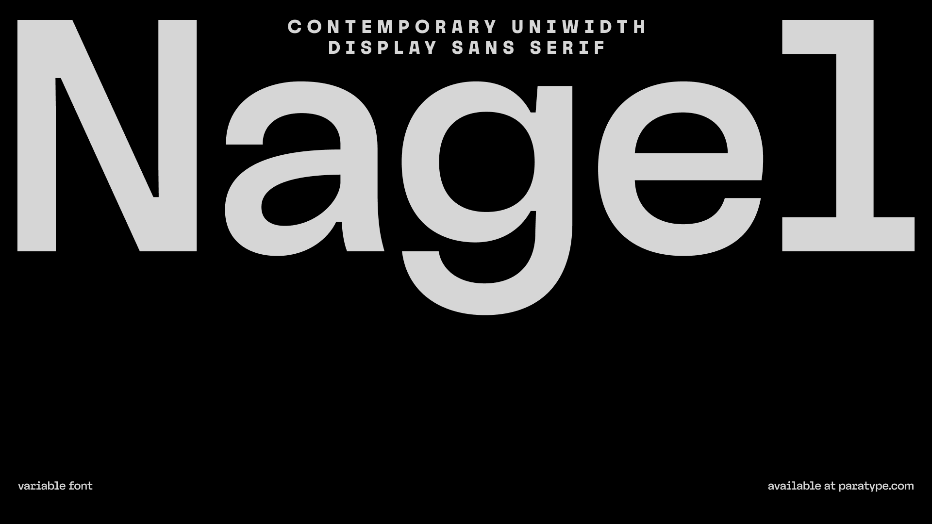 Nagel Typefamily — Изображение №1 — Графика на Dprofile