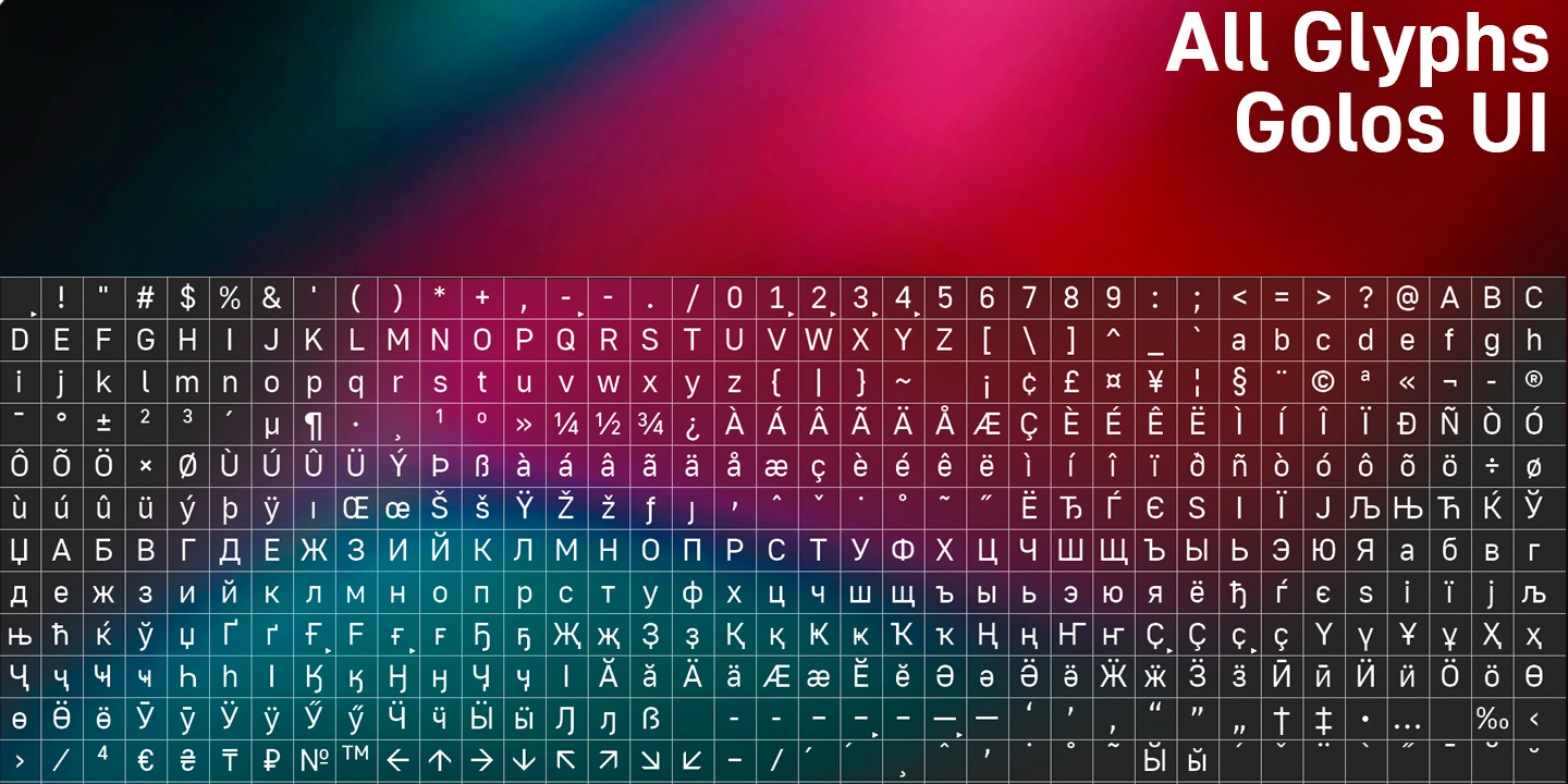Golos Text & Golos UI Typefamily — Изображение №12 — Графика на Dprofile