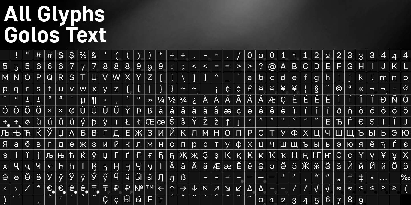 Golos Text & Golos UI Typefamily — Изображение №11 — Графика на Dprofile