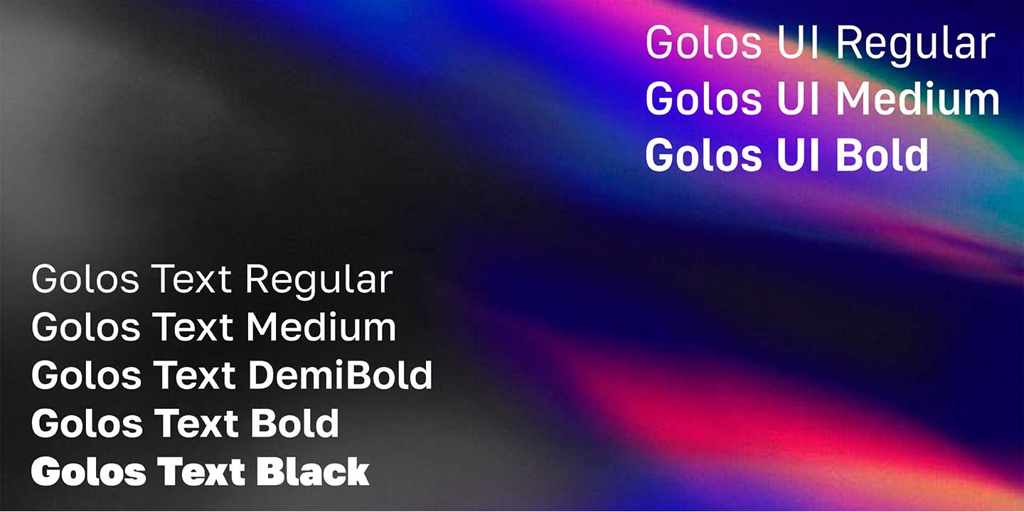 Golos Text & Golos UI Typefamily — Изображение №3 — Графика на Dprofile